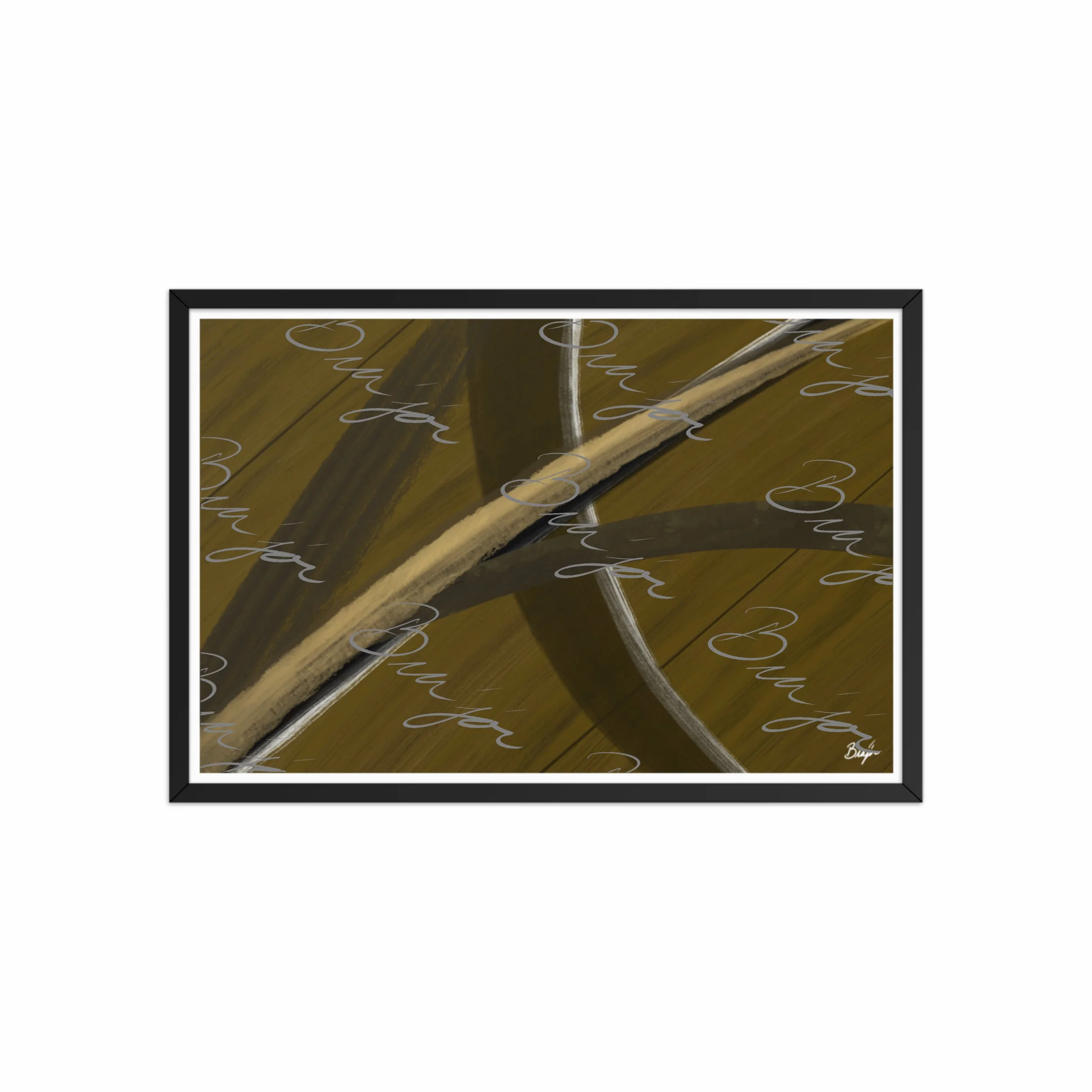 Framed Artwork - Title: Parting