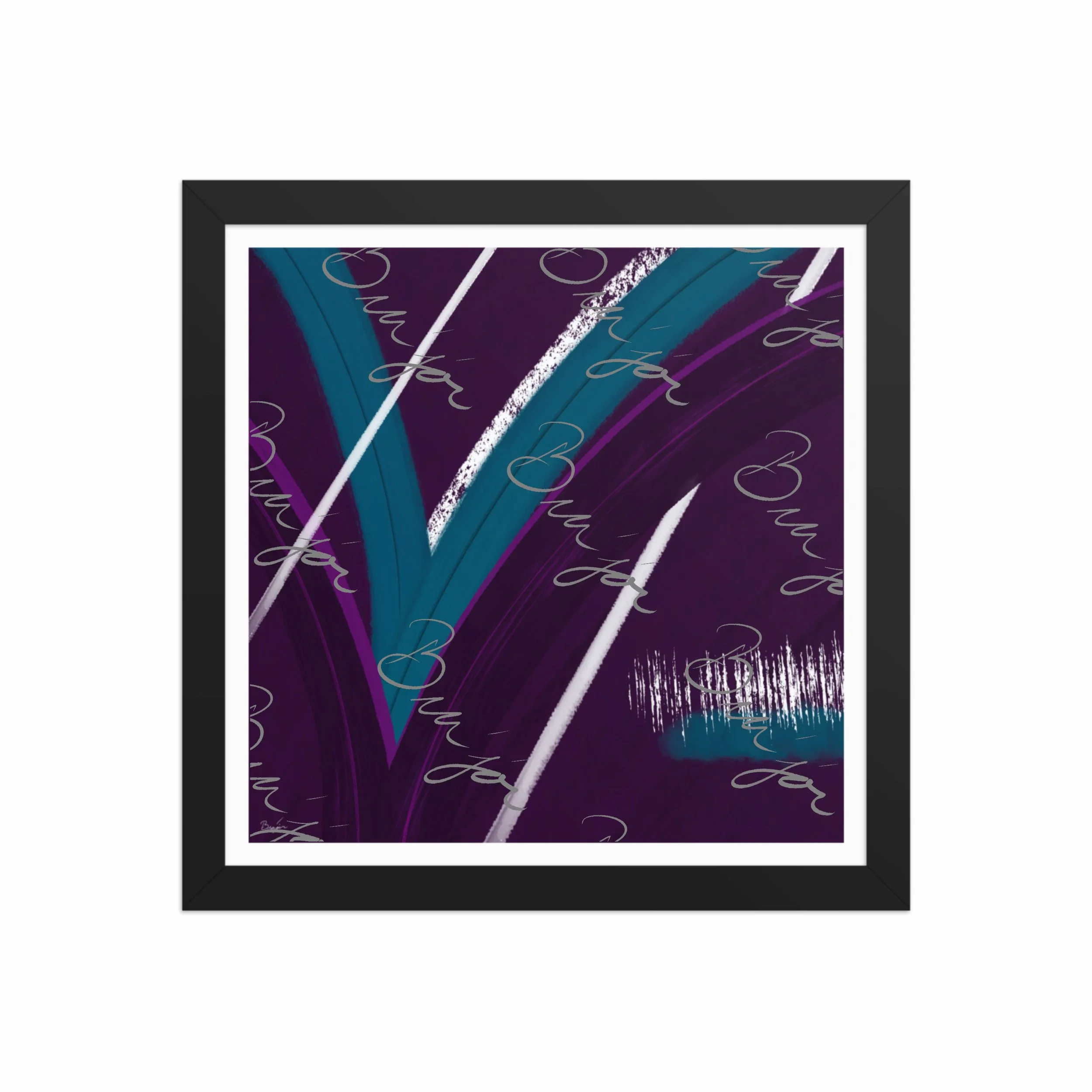 Framed Artwork - Title: Withdraw