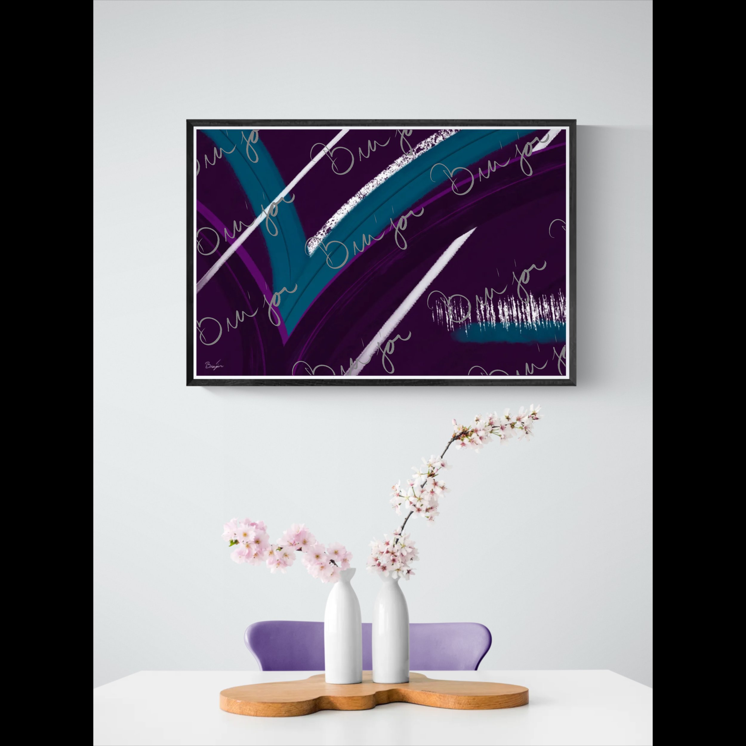 Framed Artwork - Title: Withdraw