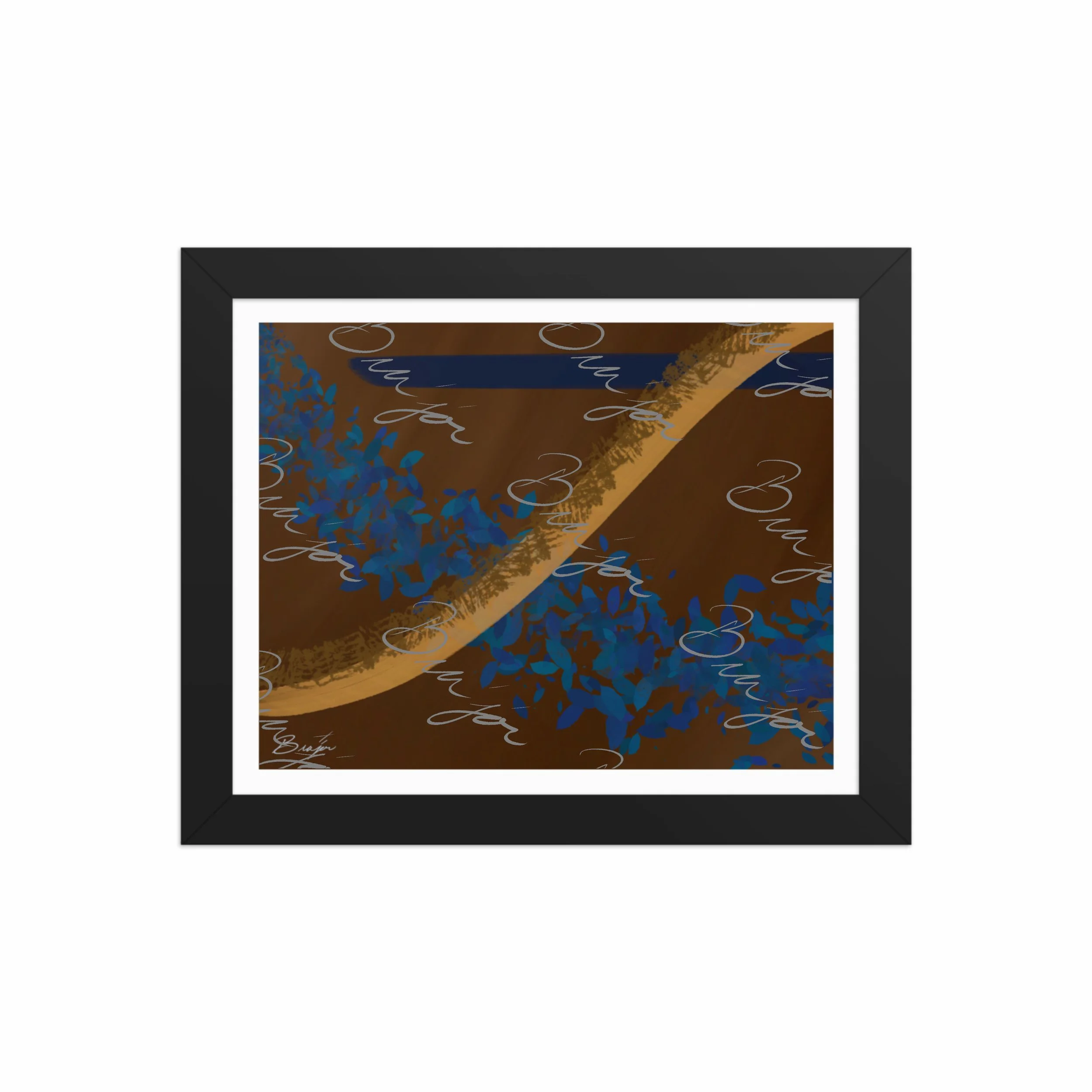 Framed Artwork - Title: Shower