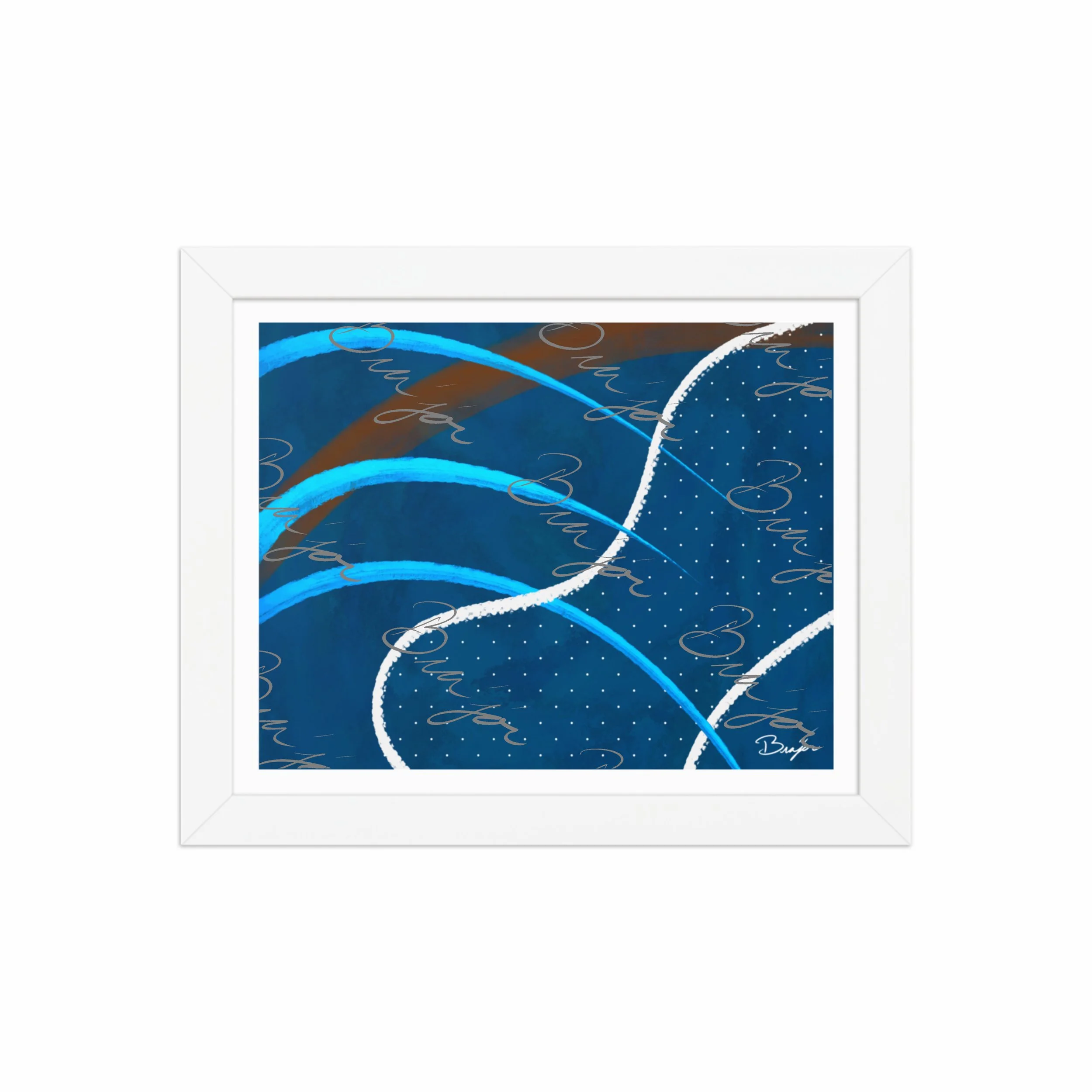 Framed Artwork - Title: Surface