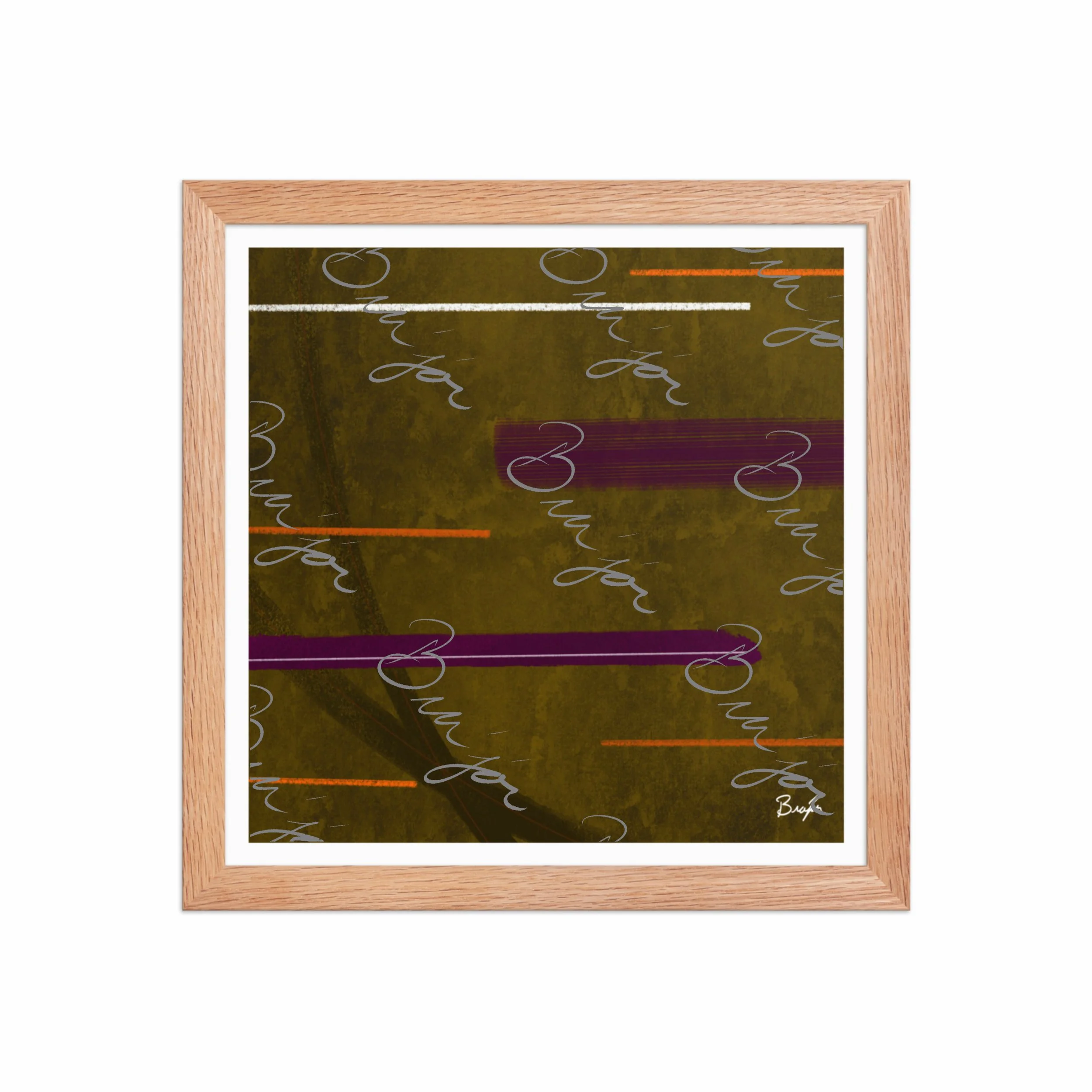 Framed Artwork - Title: Across