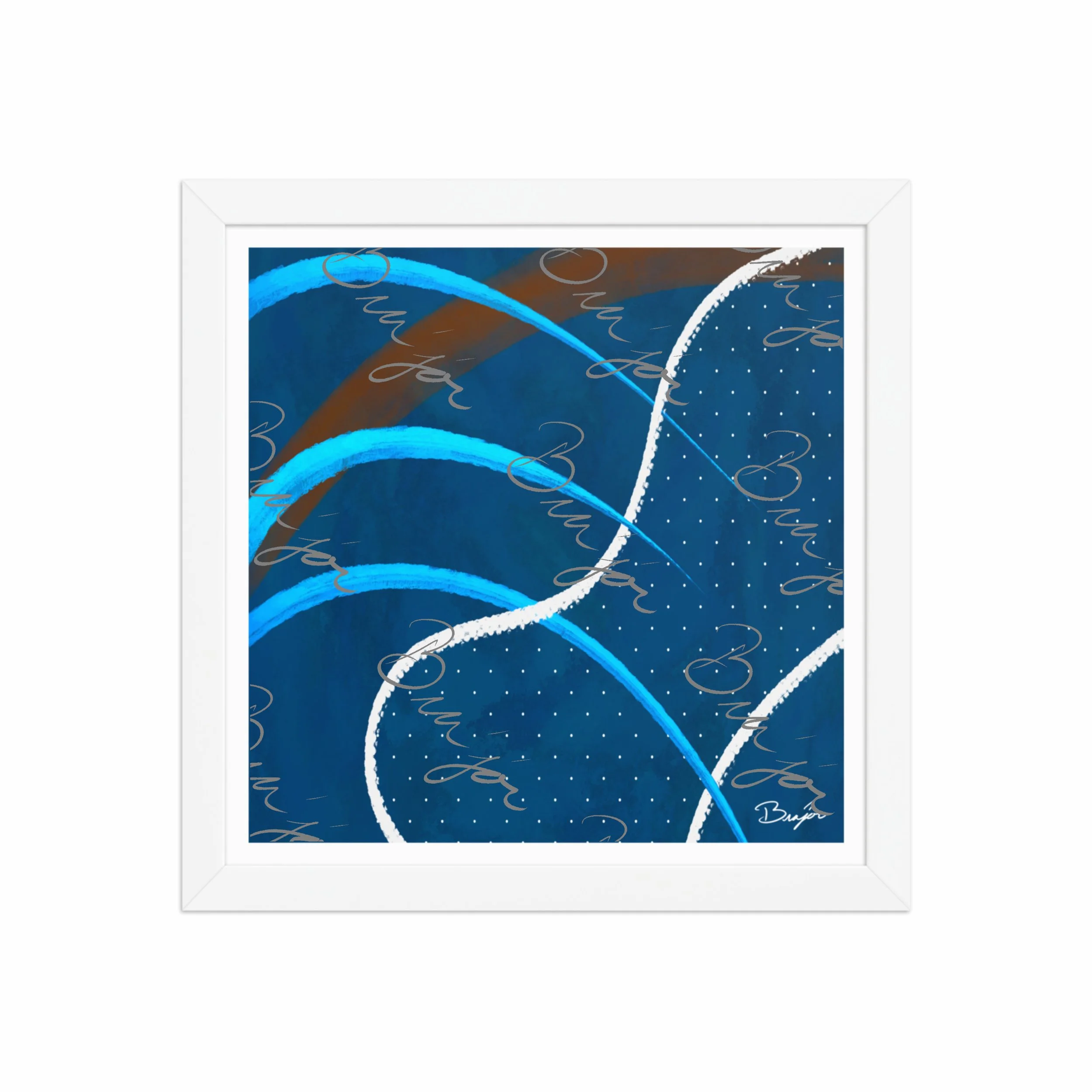 Framed Artwork - Title: Surface