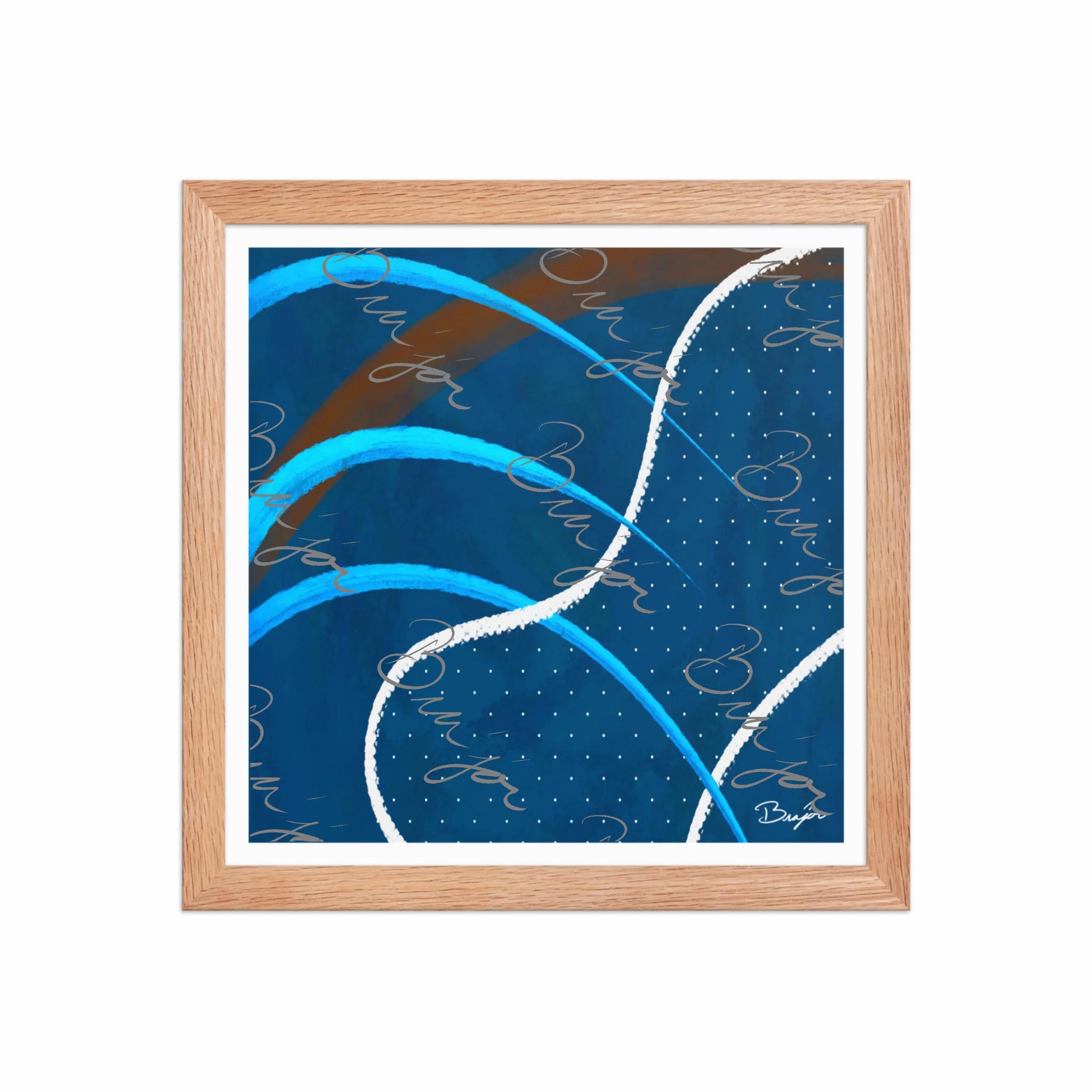 Framed Artwork - Title: Surface