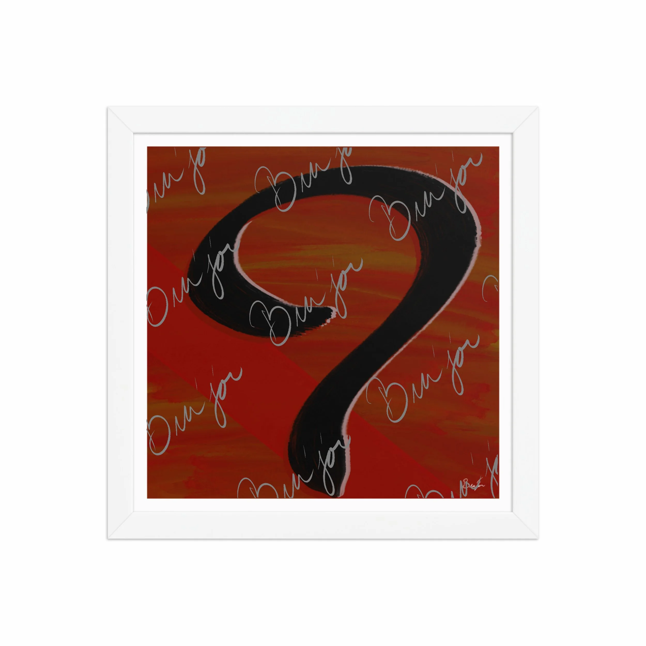 Framed Artwork - Title: Unanswered