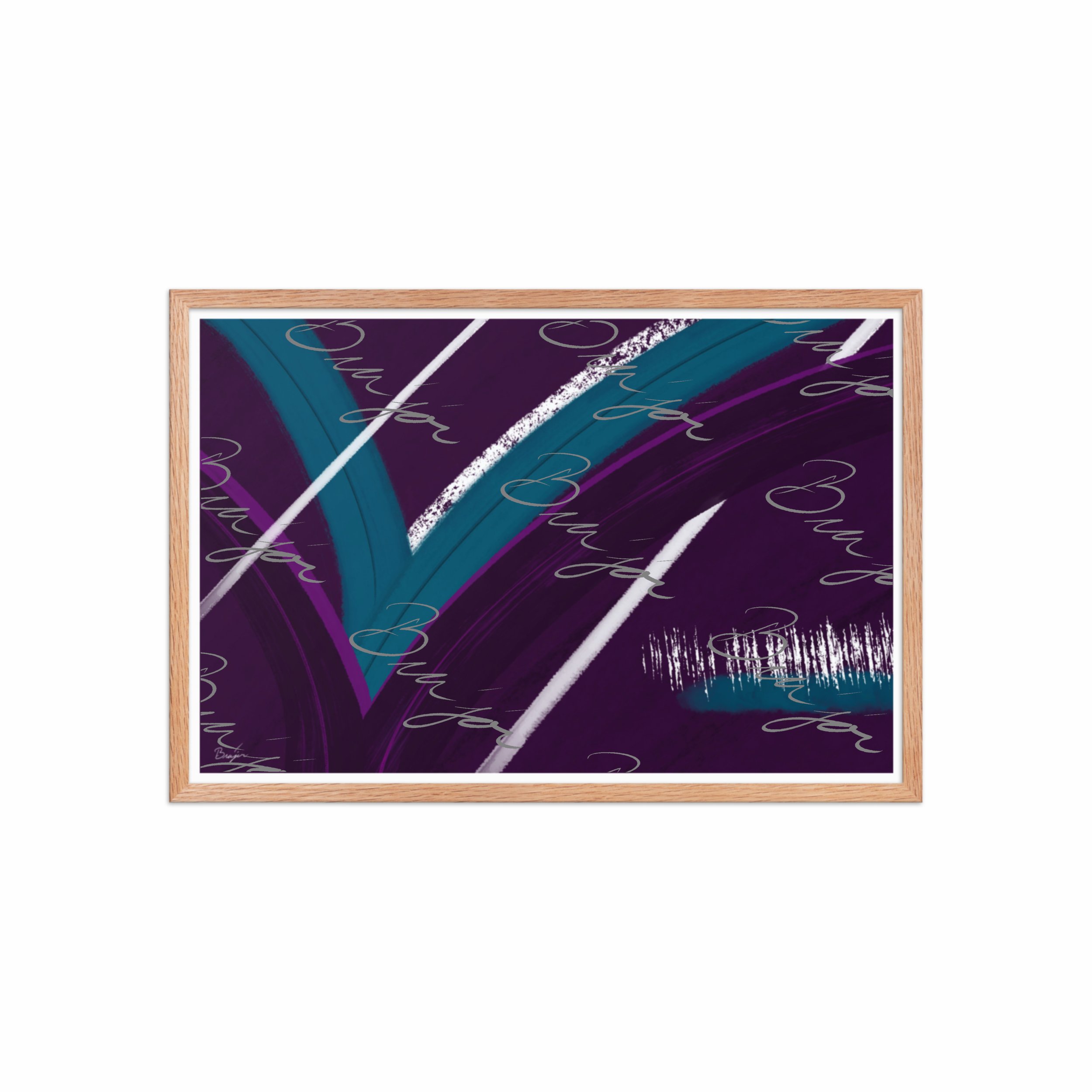 Framed Artwork - Title: Withdraw