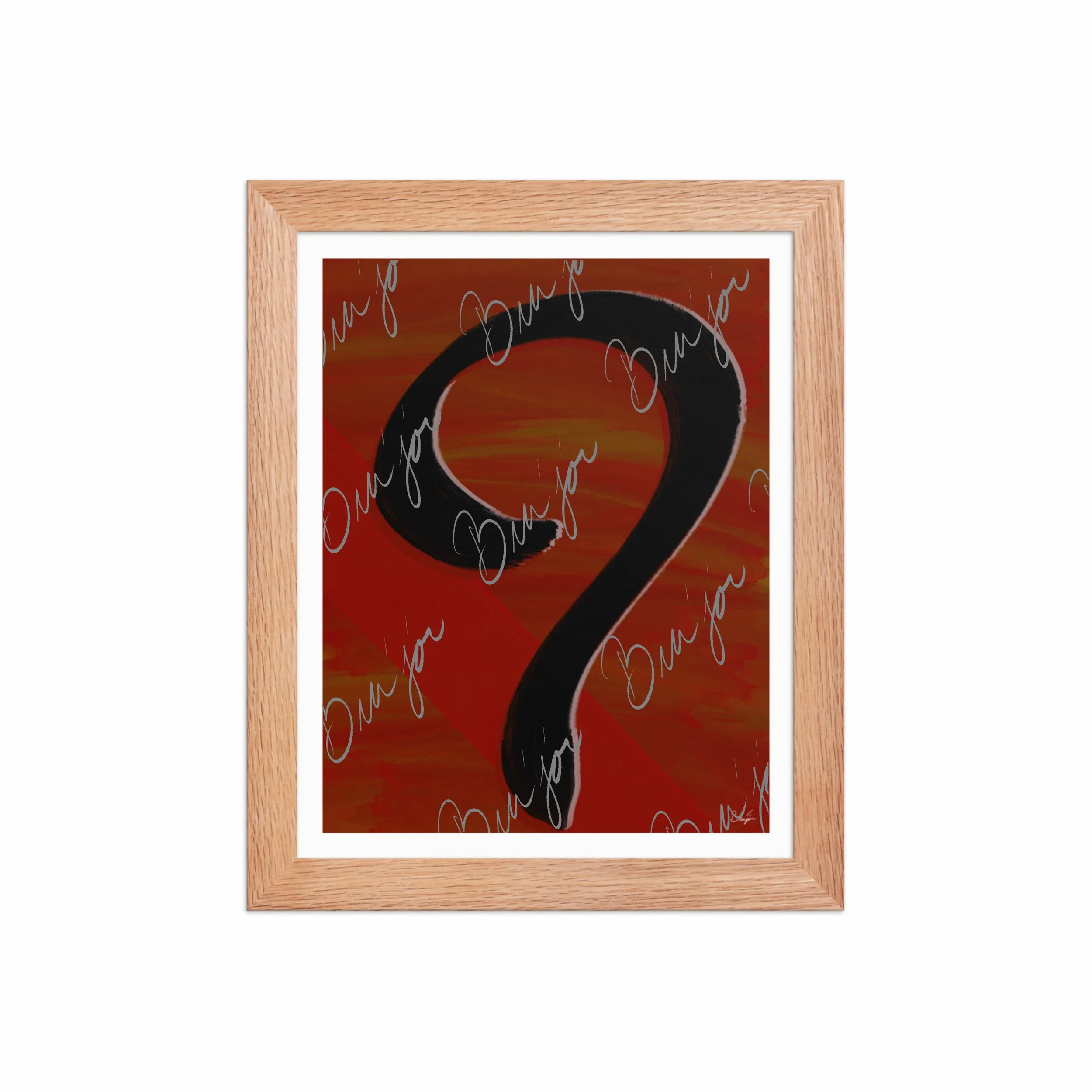 Framed Artwork - Title: Unanswered