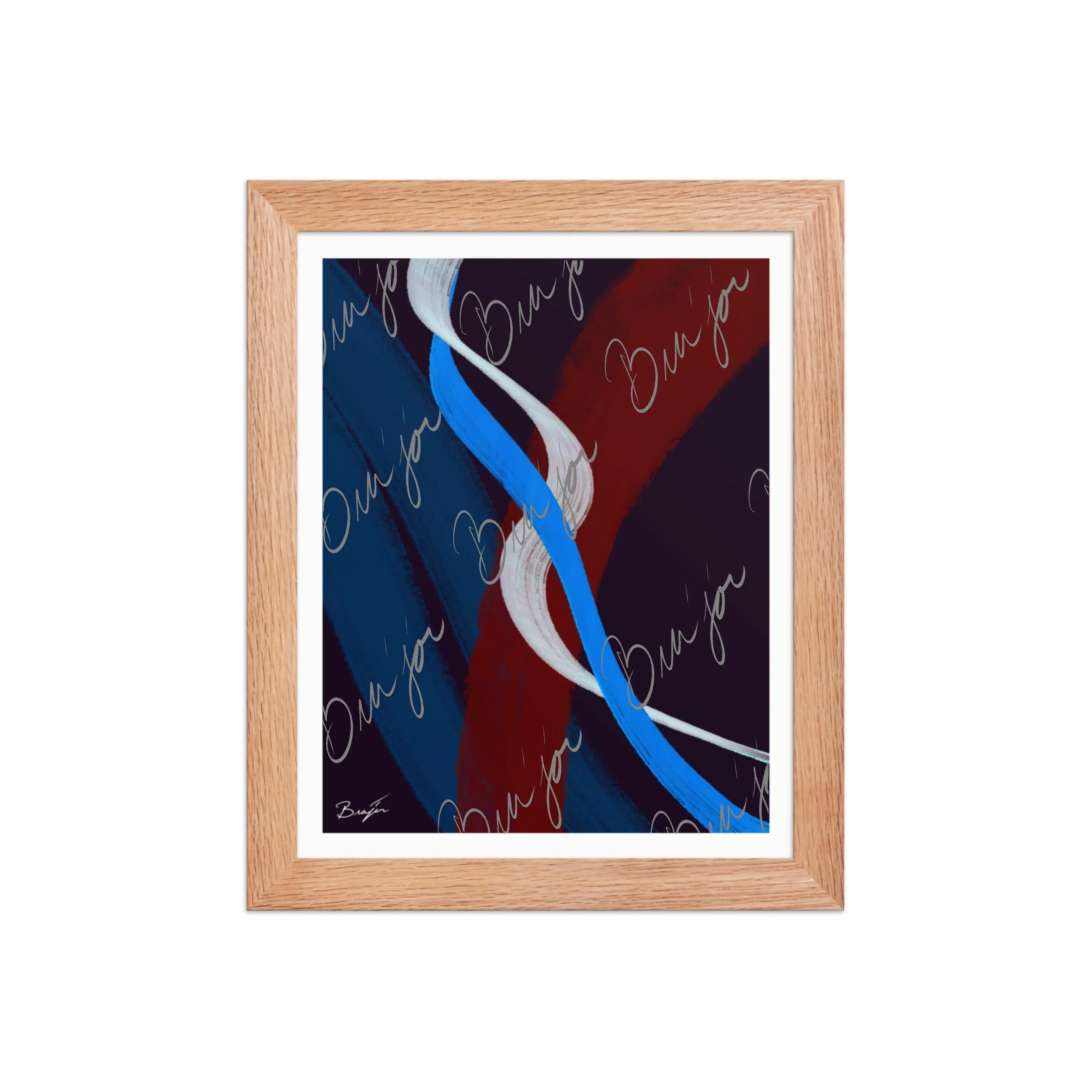 Framed Artwork - Title: Roads Ahead