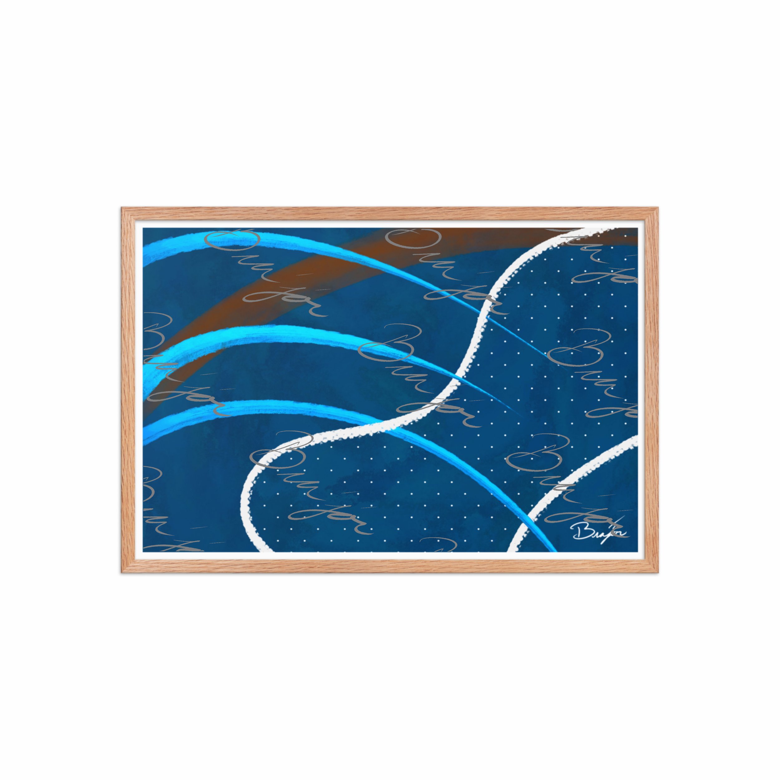 Framed Artwork - Title: Surface