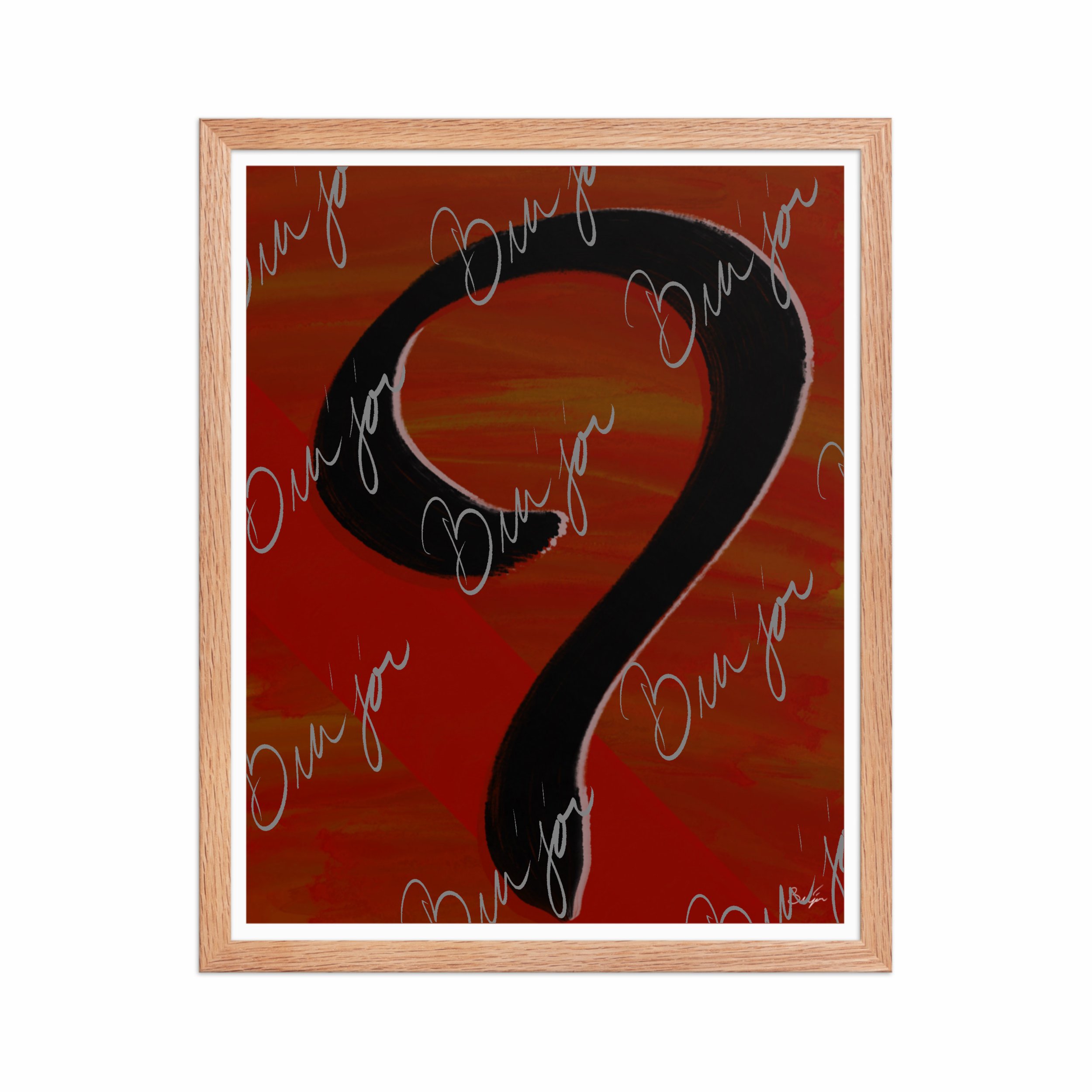 Framed Artwork - Title: Unanswered