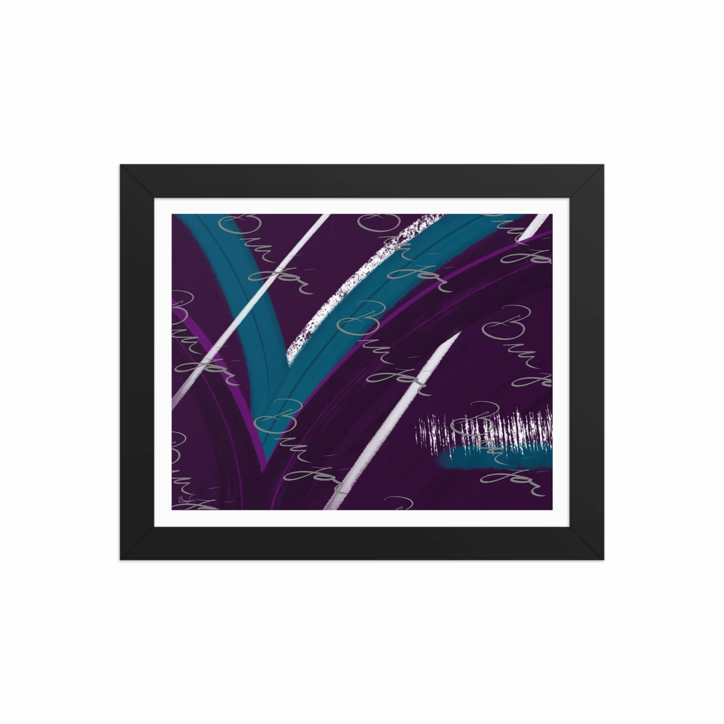 Framed Artwork - Title: Withdraw