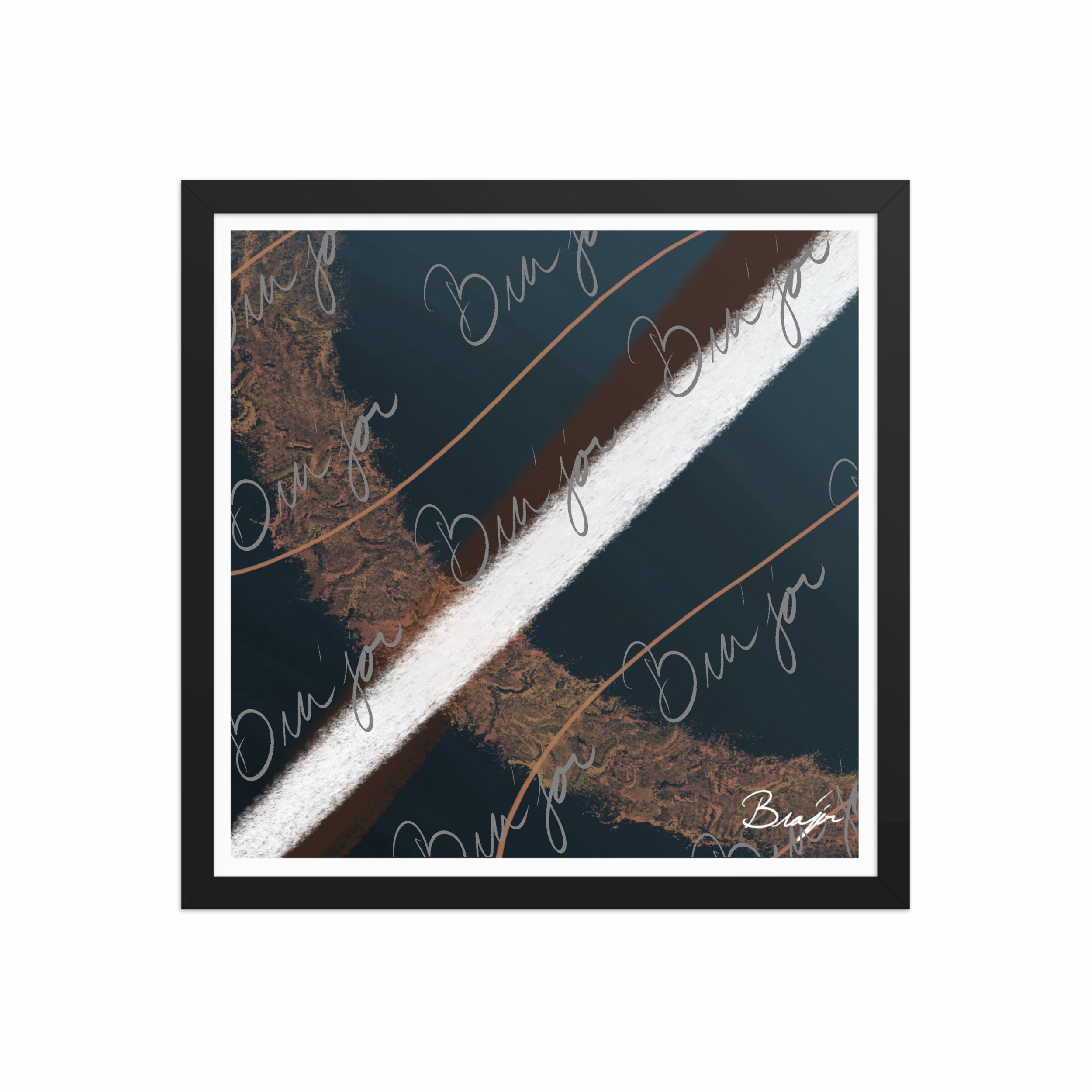 Framed Artwork - Title: Down