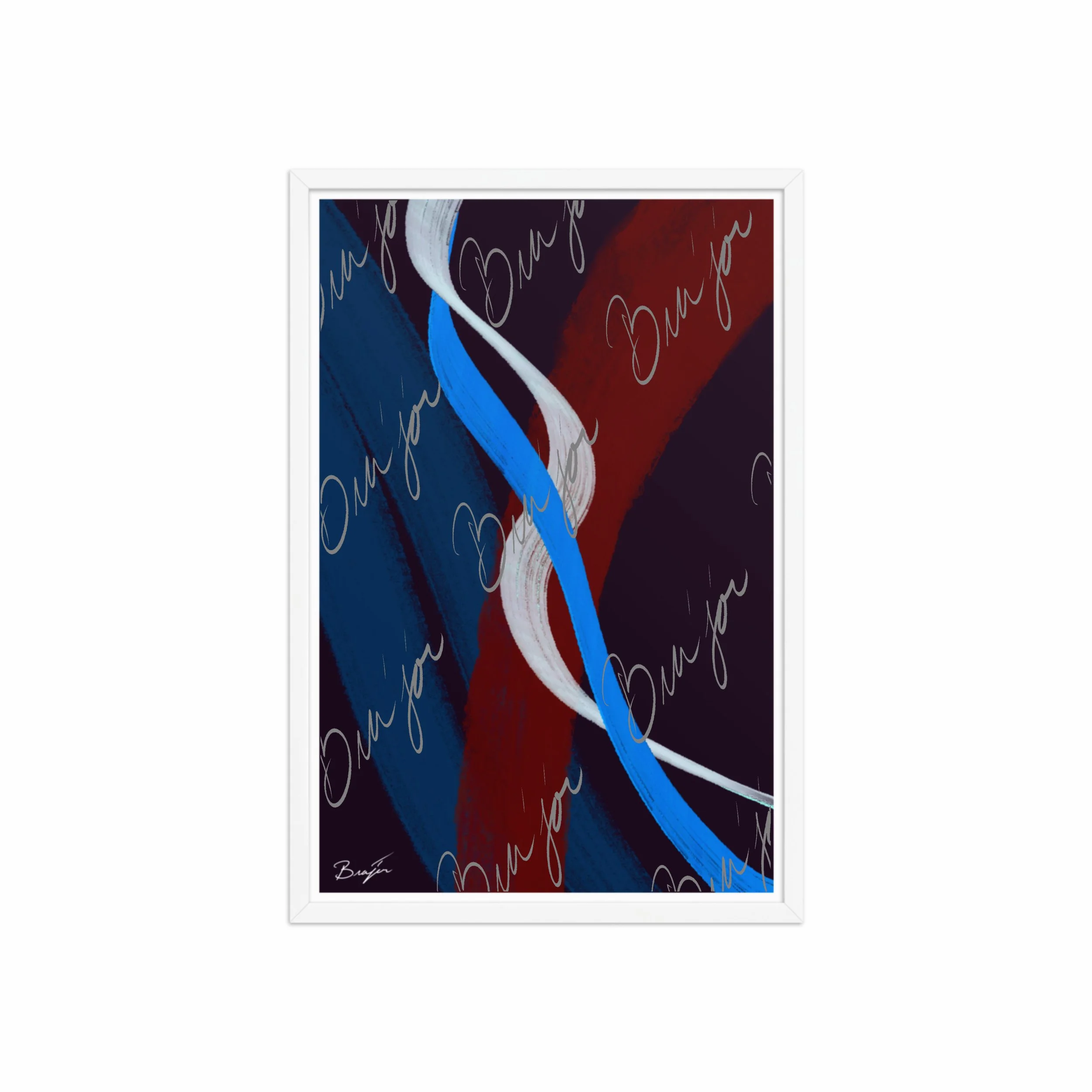 Framed Artwork - Title: Roads Ahead