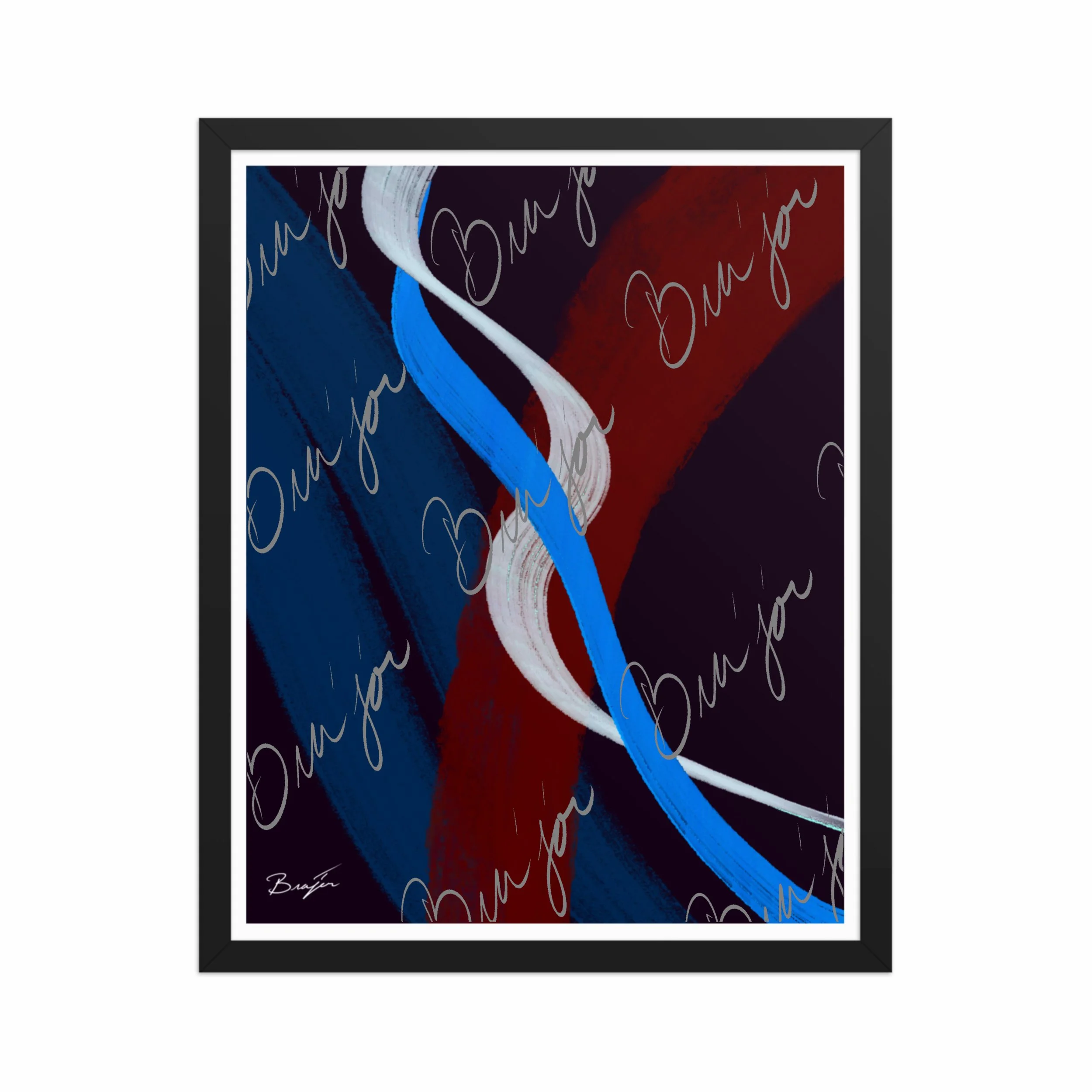 Framed Artwork - Title: Roads Ahead