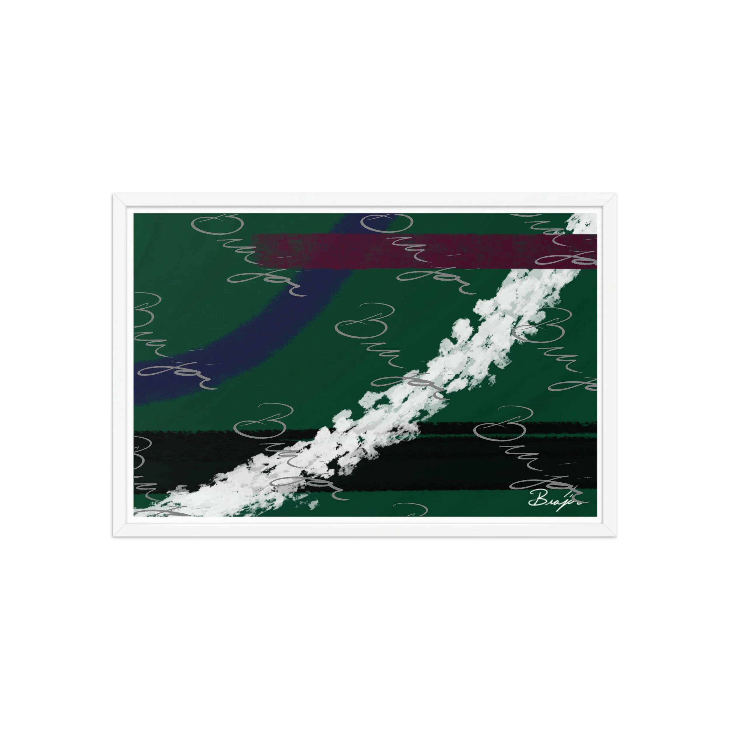 Framed Artwork - Title: Reconstruct