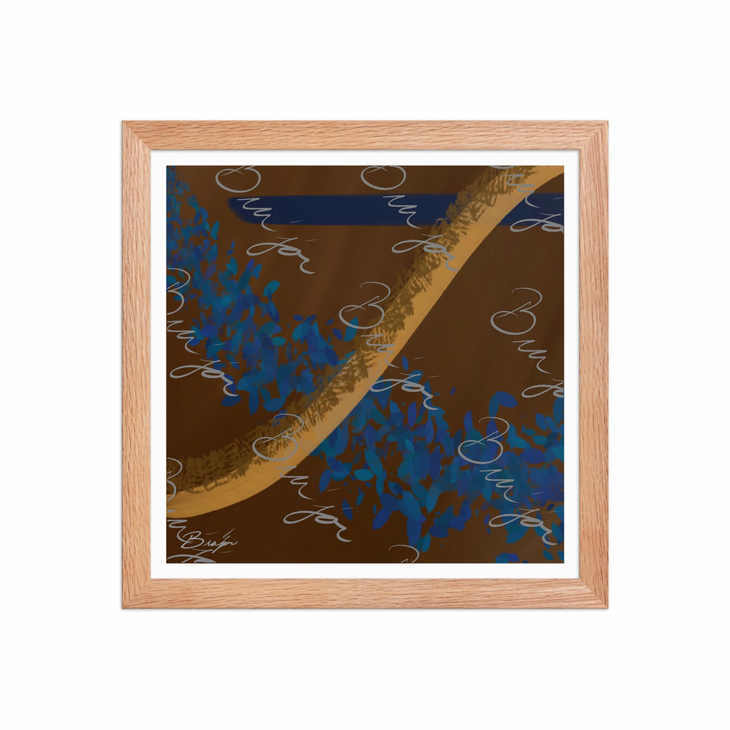 Framed Artwork - Title: Shower