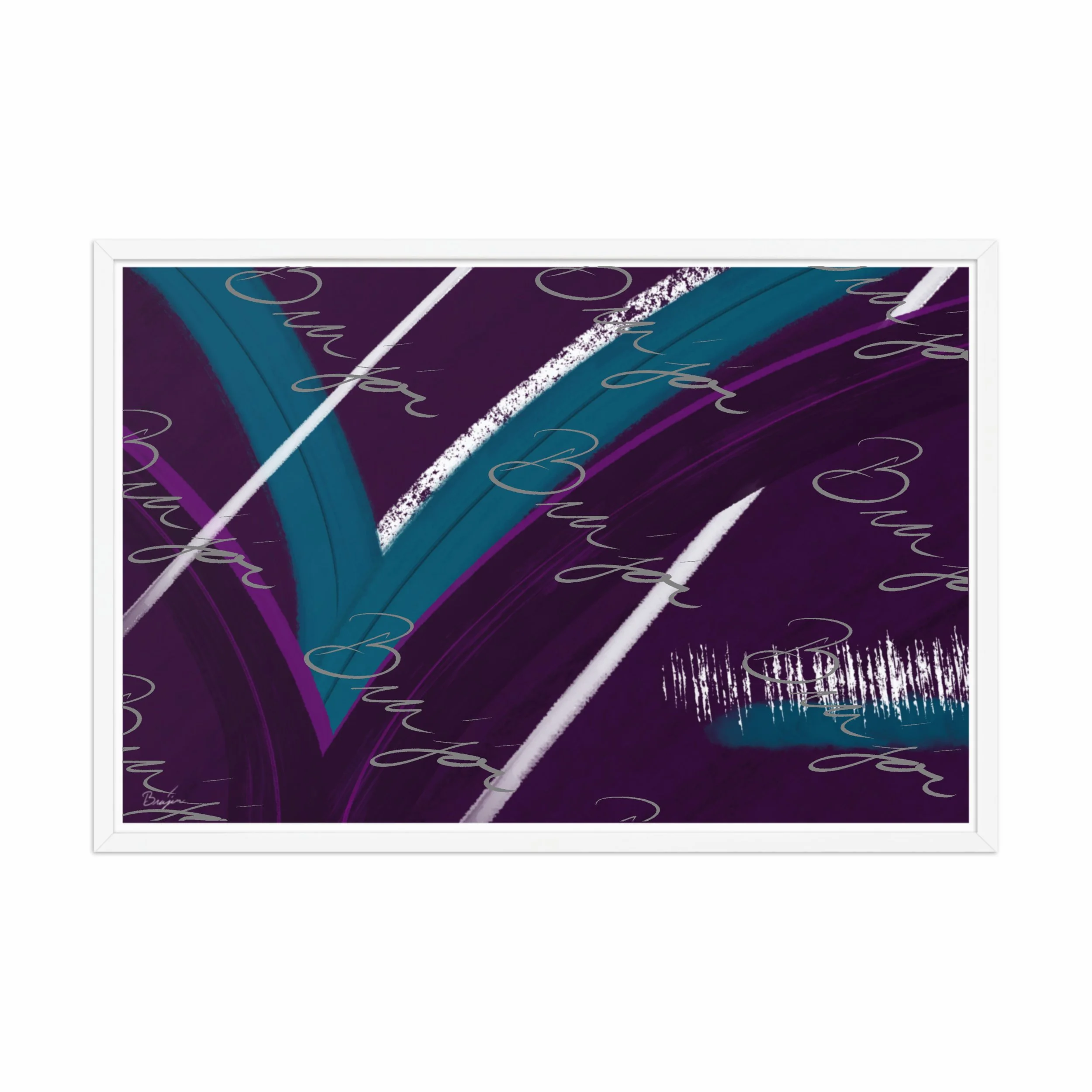 Framed Artwork - Title: Withdraw