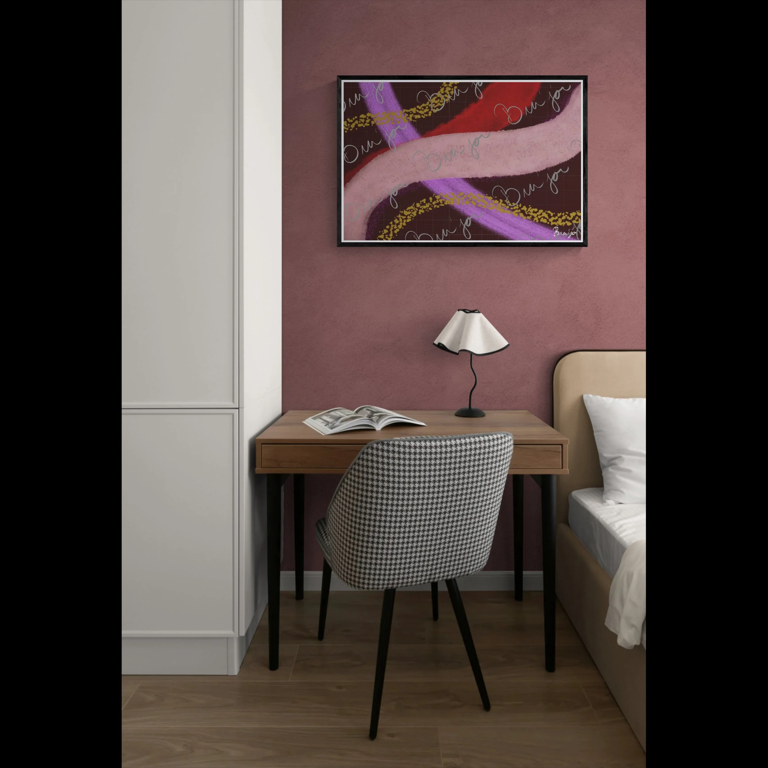 Framed Artwork - Title: Dust