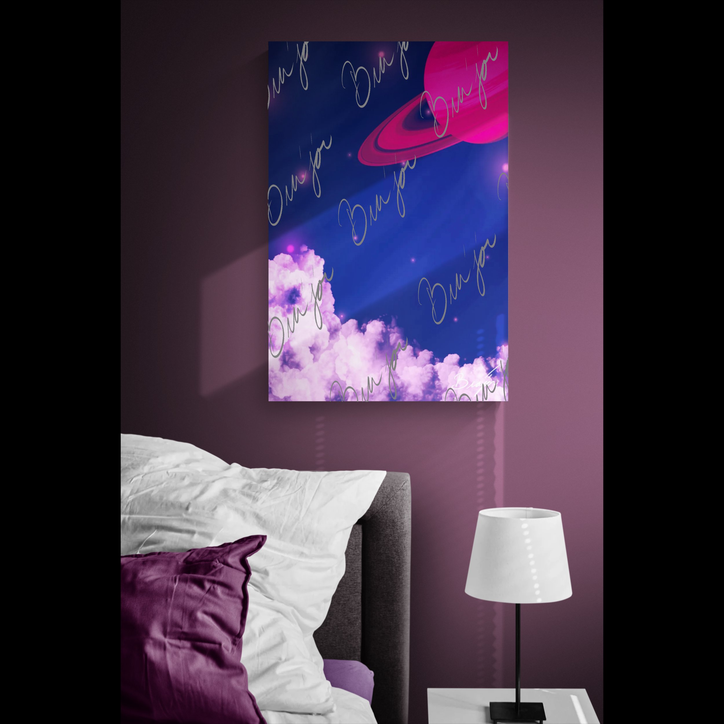 Canvas Wall Art - Title: Pink Space