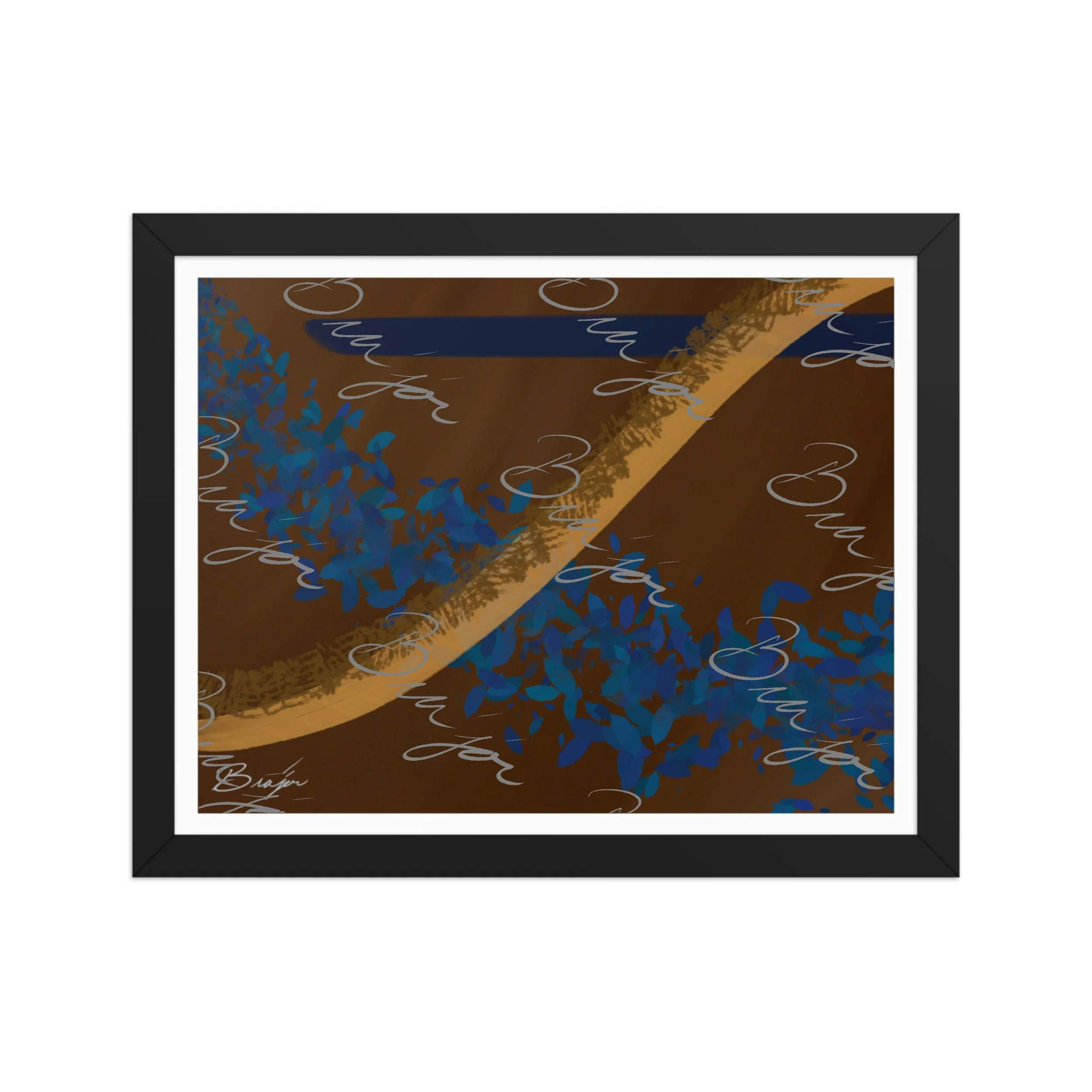 Framed Artwork - Title: Shower