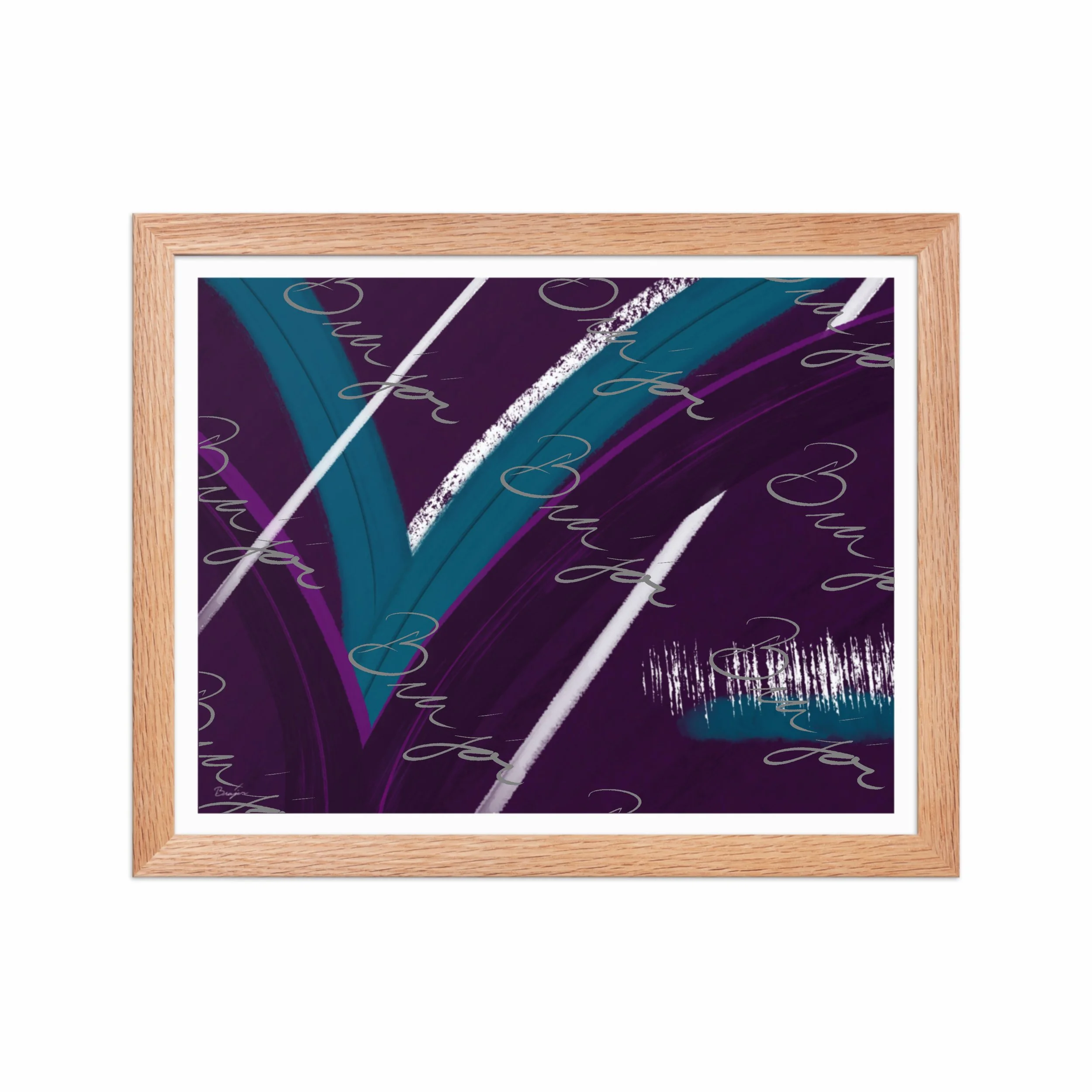 Framed Artwork - Title: Withdraw