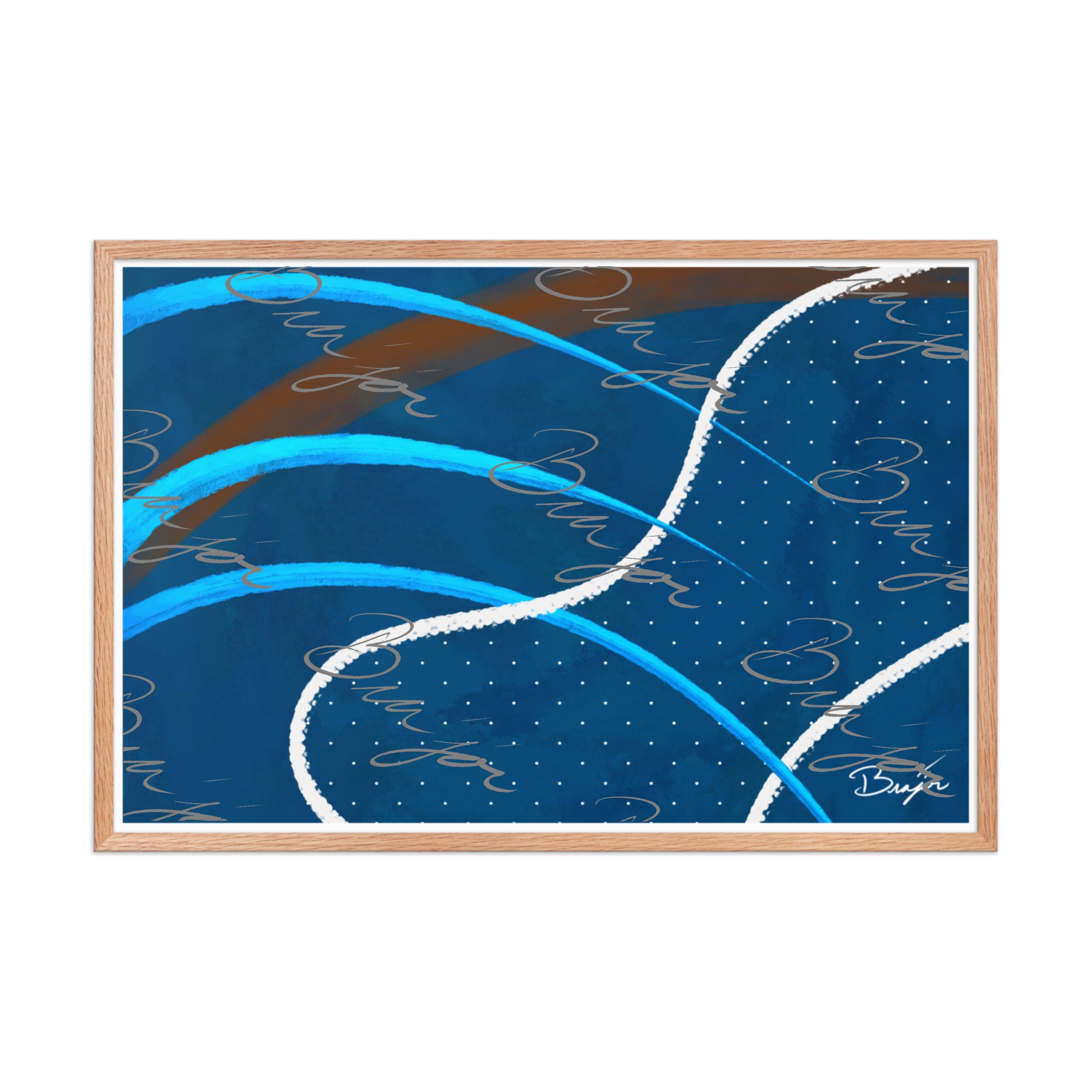 Framed Artwork - Title: Surface