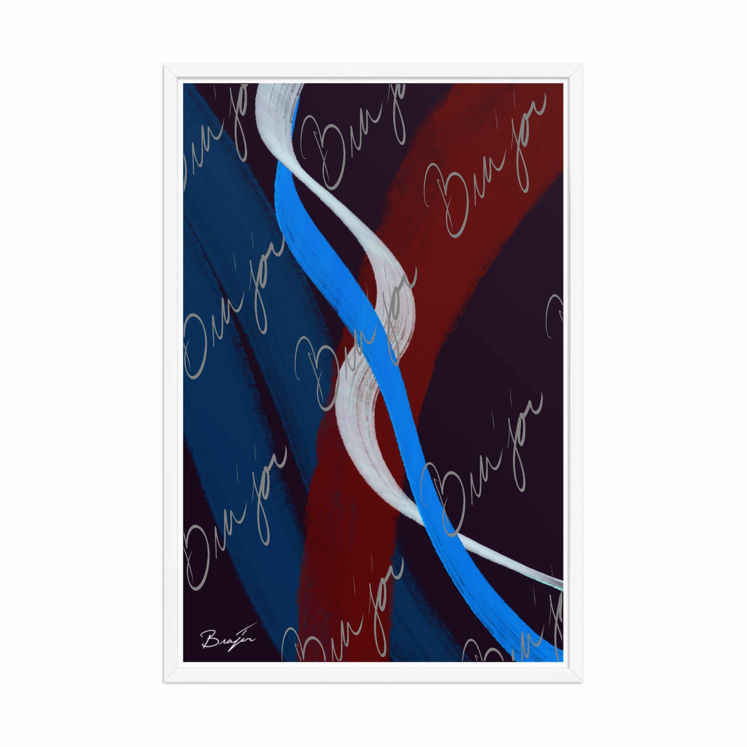 Framed Artwork - Title: Roads Ahead