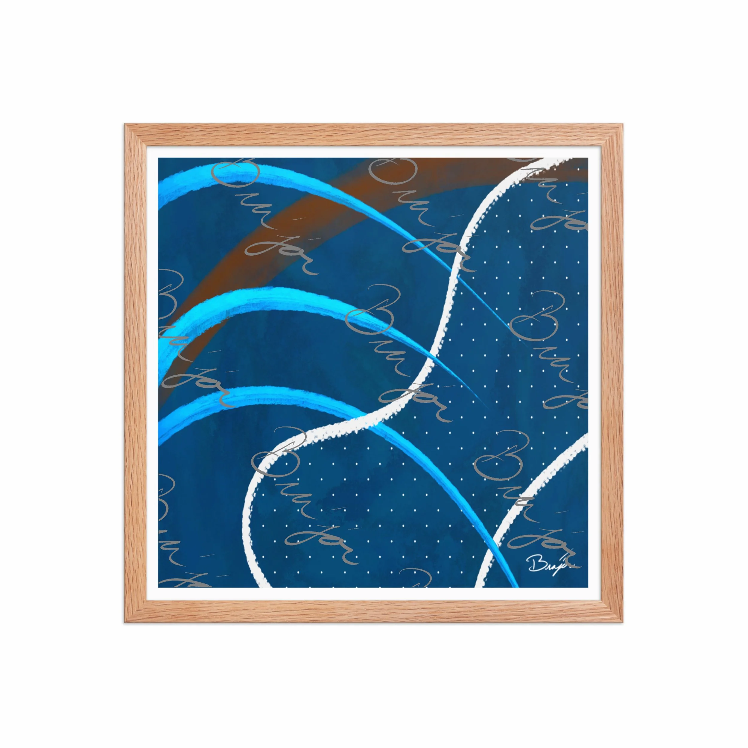 Framed Artwork - Title: Surface