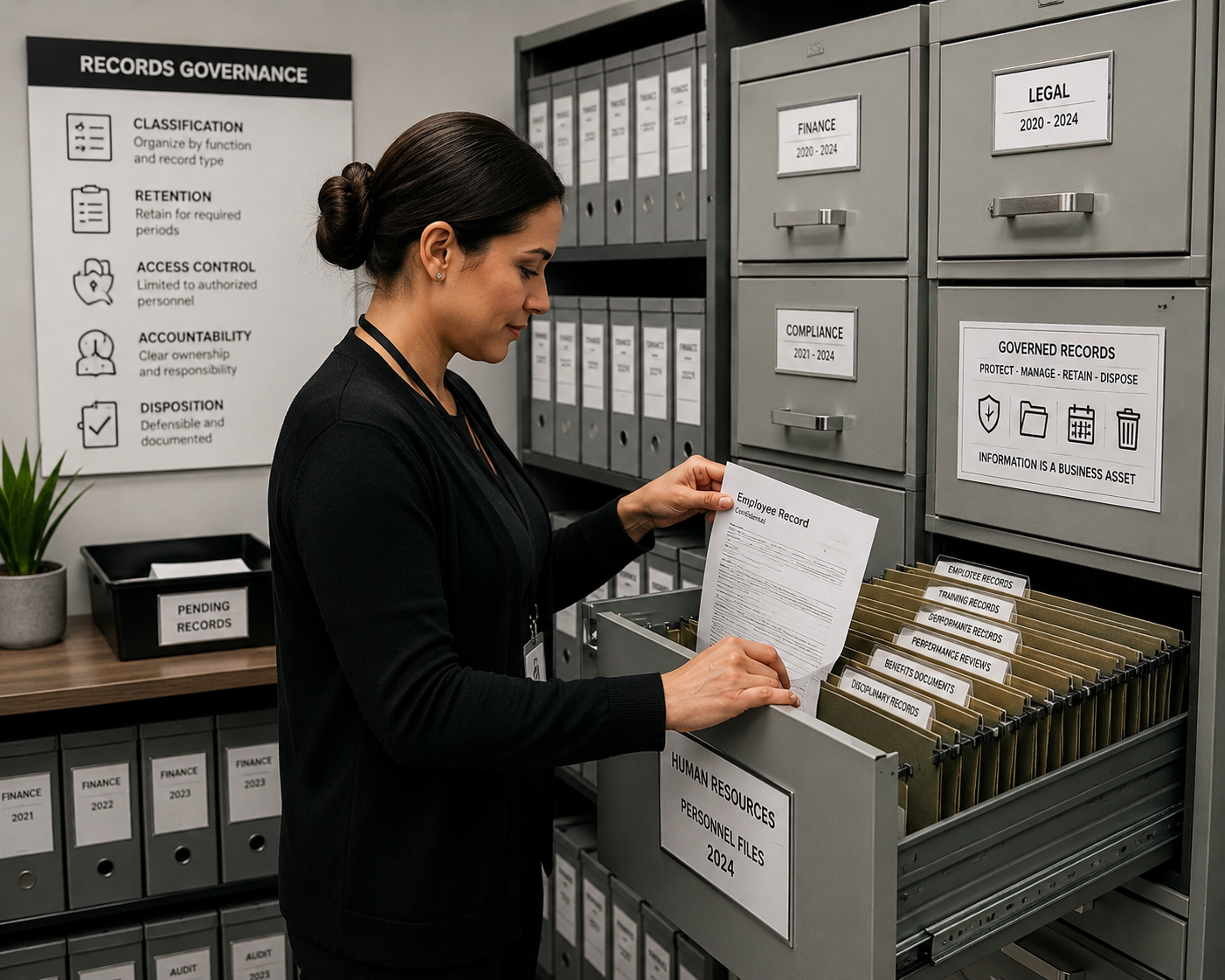 Records Governance Evaluation Guide: Assessing Risk, Retention, Access, Auditability, and Defensible Disposition