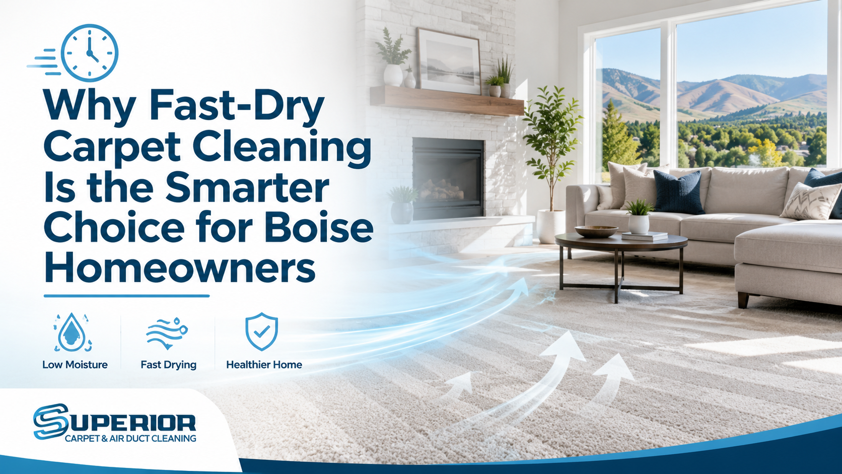 Why Fast-Dry Carpet Cleaning Is the Smarter Choice for Boise Homeowners