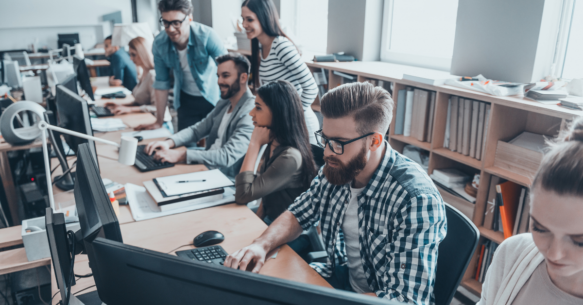 busy office building in boise