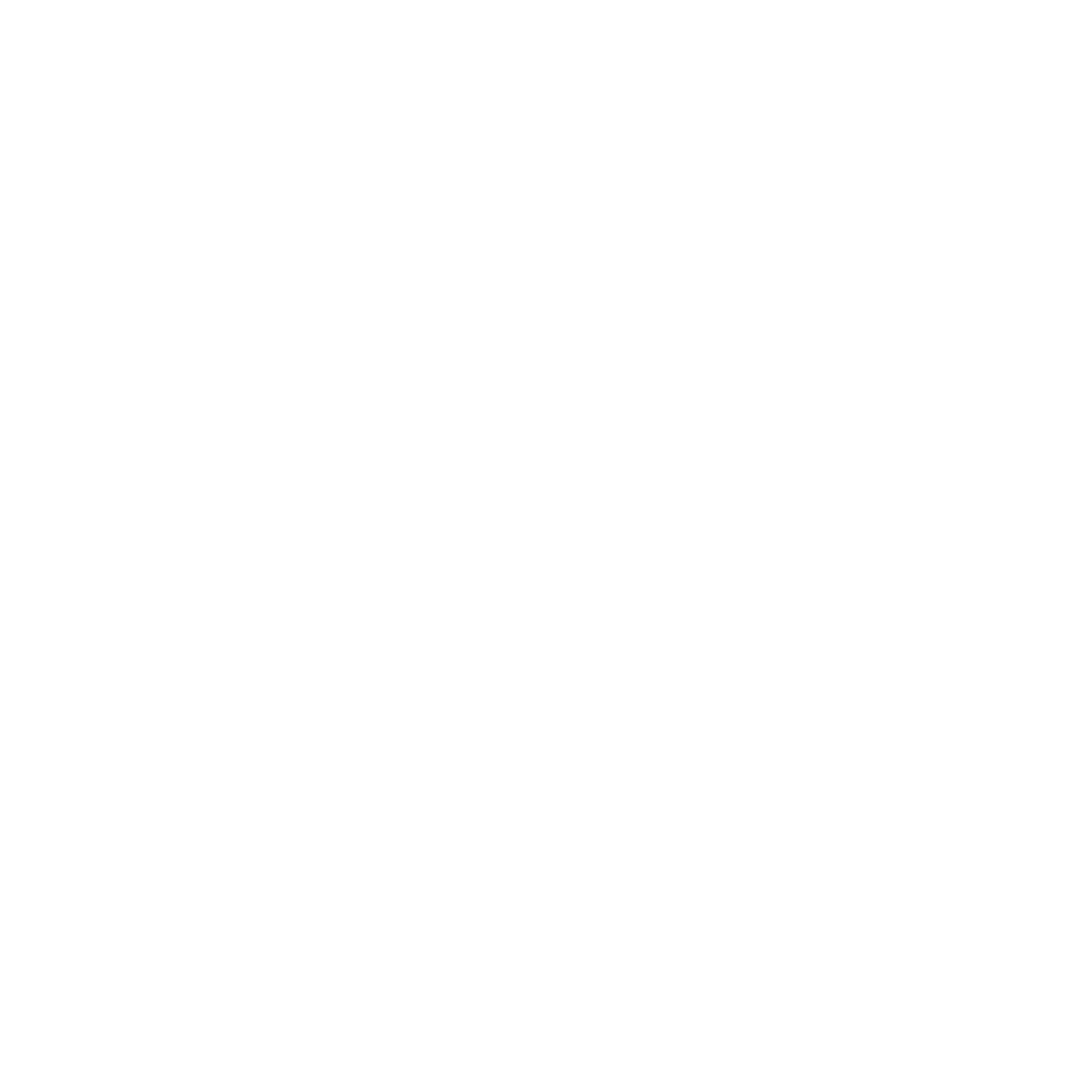 Silhouette of a person mowing a lawn with a push lawn mower.