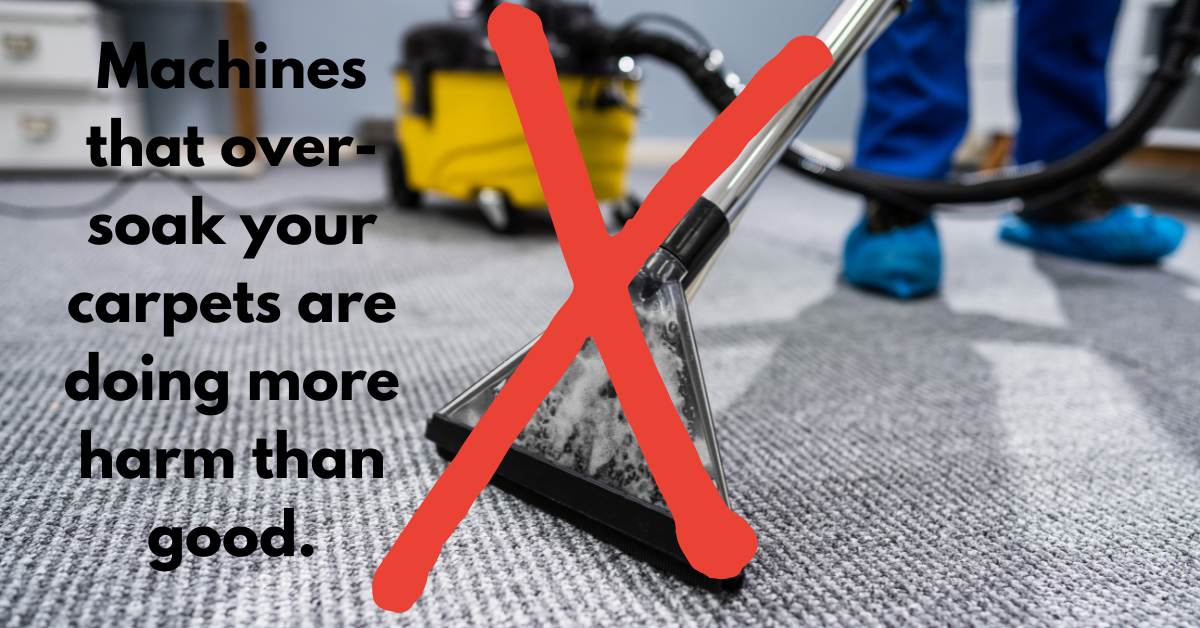 diy carpet cleaning machine over soaking the carpet