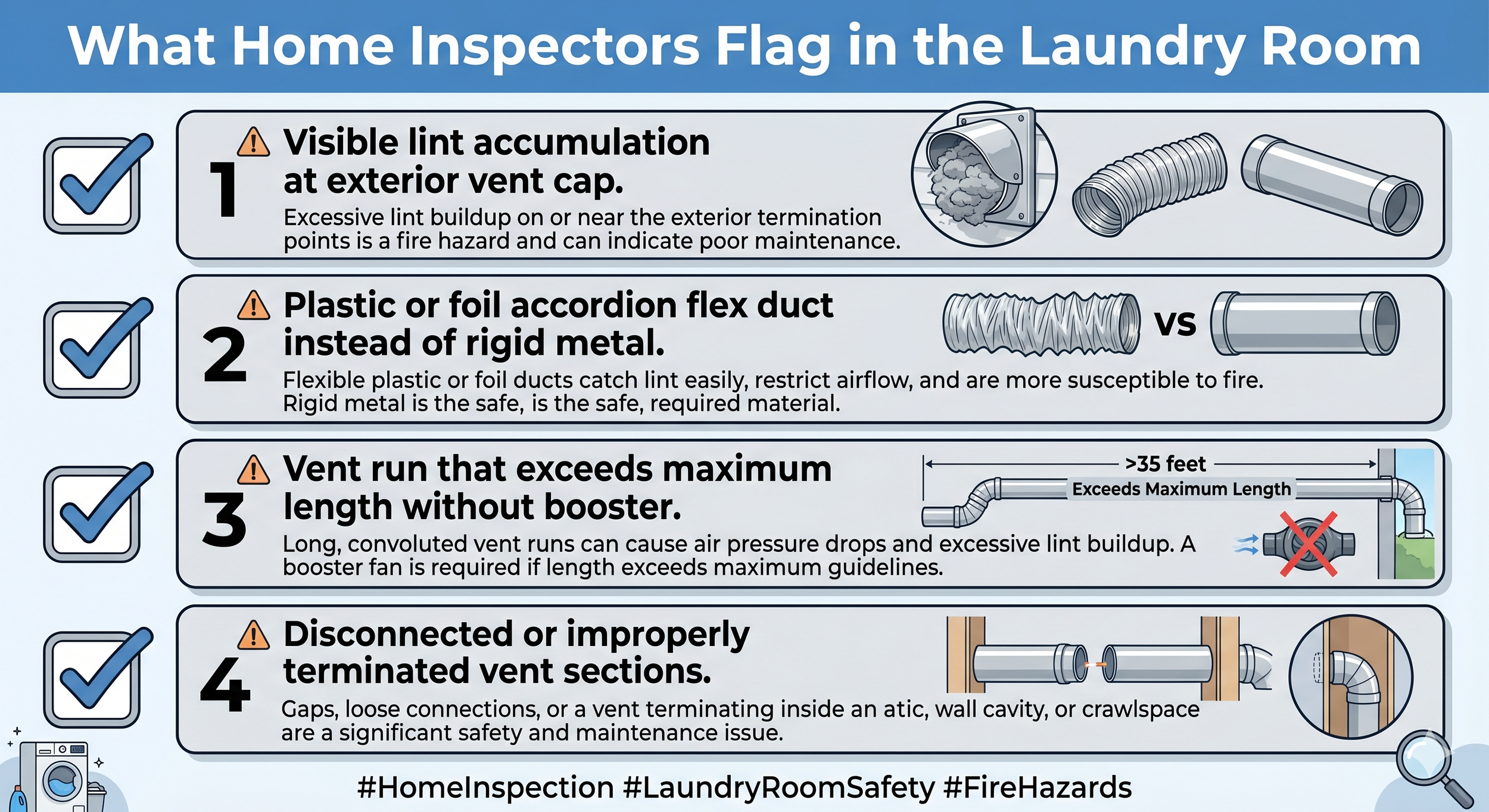 Superior Carpet and Air Duct Cleaning Treasure Valley four dryer vent issues home inspectors flag during home sales