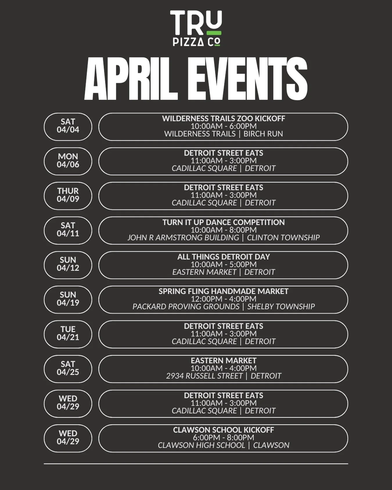 Guess who&rsquo;s back? 👀

See you in April 🚛💨

#trupizzacofoodtruck #glutenfreepizza #celiacsafe #foodtruck #trupizzacowyandotte