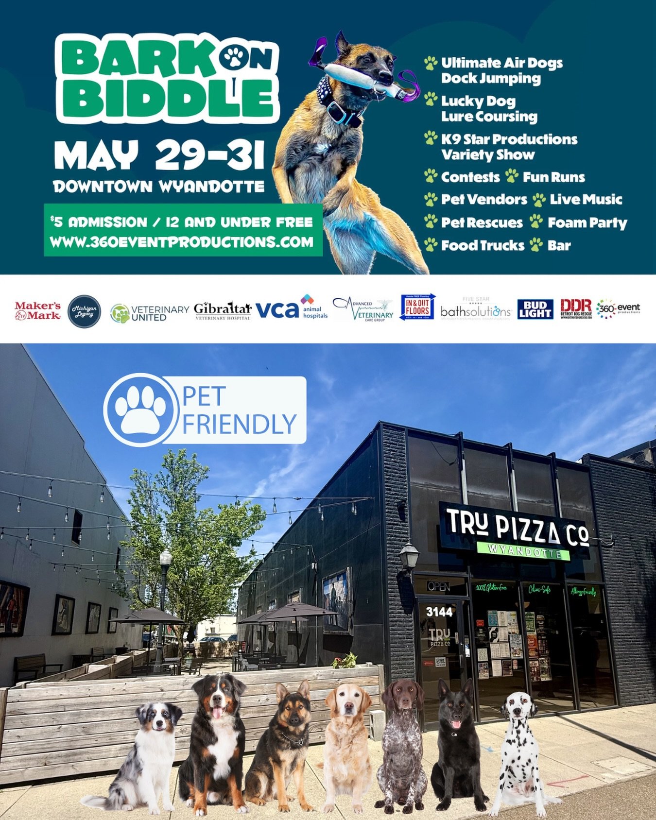 🐾Bark on Biddle is here! 🐶 

Bring your furry best friends and hang out on our dog-friendly patio while enjoying your favorite allergy-friendly eats &amp; drinks🐾✨

Because let&rsquo;s be honest&hellip; dogs deserve patio days too. 🐕

#barkonbidd