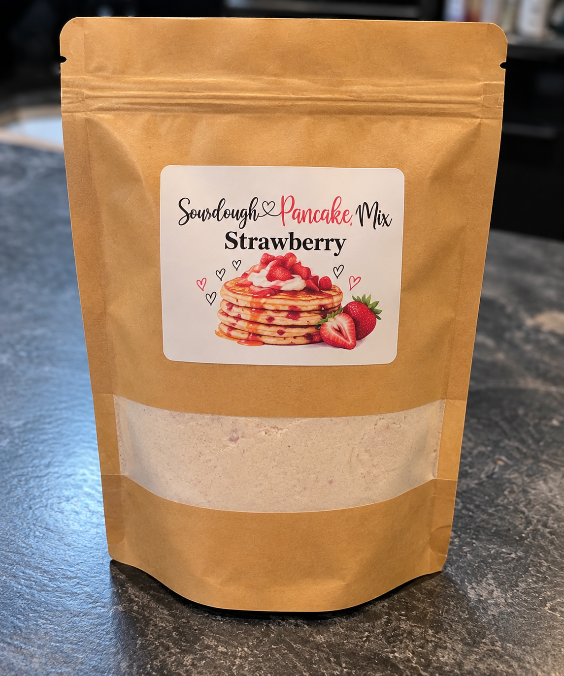 Strawberry Sourdough Pancake Mix