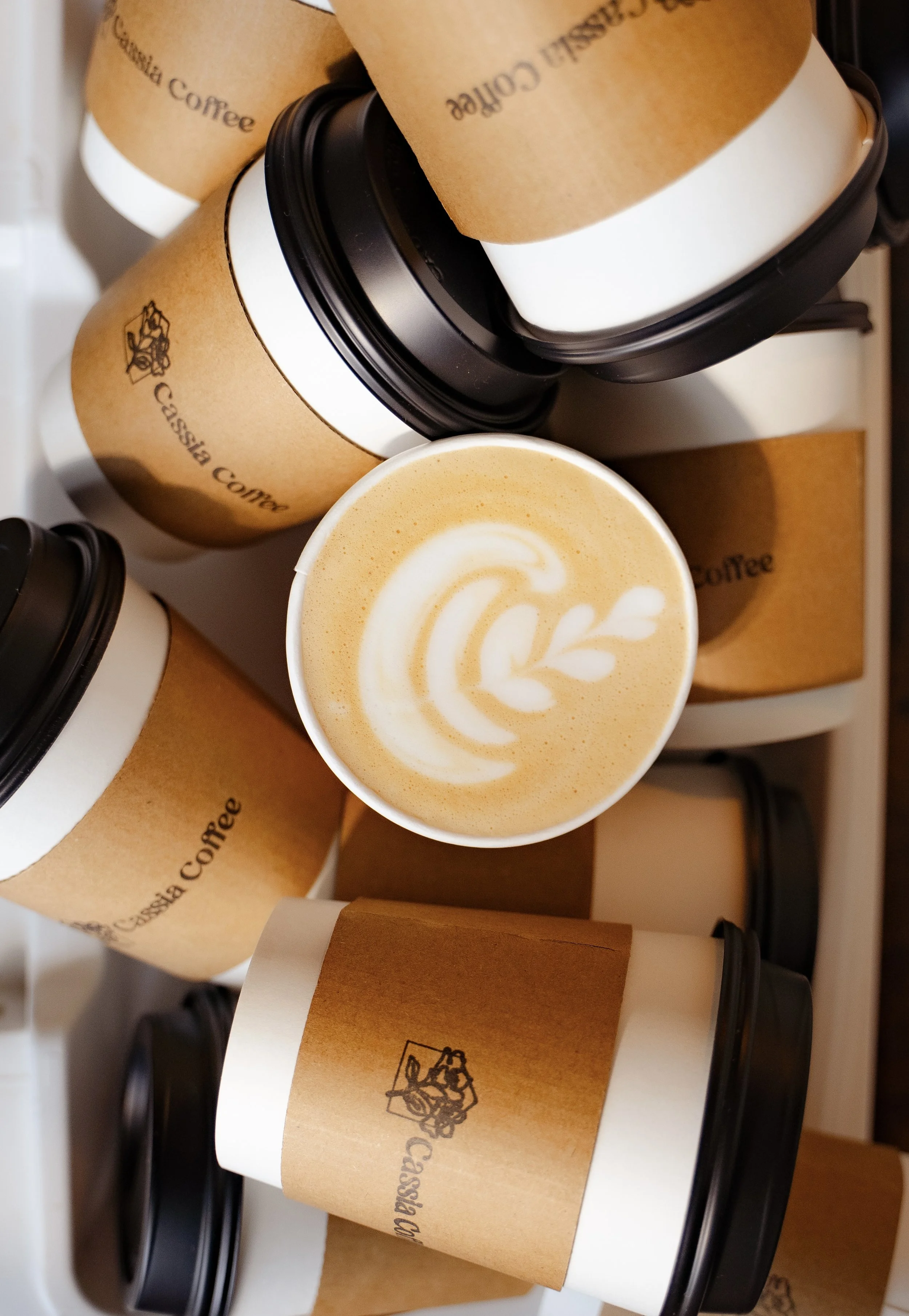 Custom Branded Coffee Cart Catering - Specialty Drinks, Your Logo on the Cart