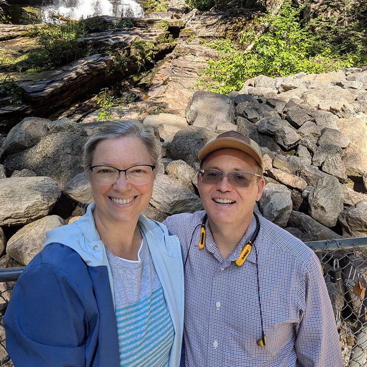 Pastor James with his wife, Carmen