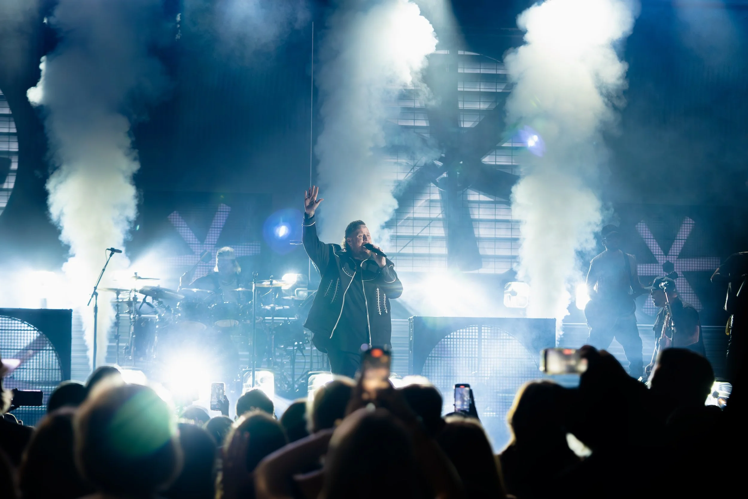 Jelly Roll performing at the Academy of Country Music Awards in Frisco, TX.
