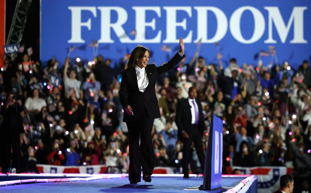 Kamala Harris final speech on the Ellipse during her 2024 Presidential campaign in Washington, D.C.