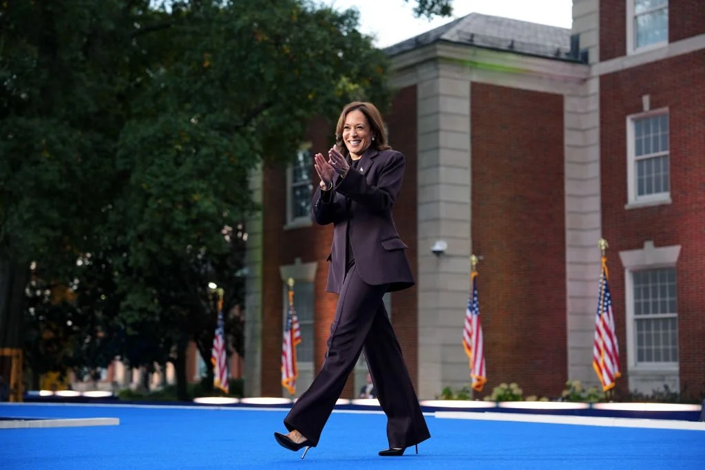 Kamala Harris at her 2024 Election Night Headquarters at Howard University in Washington, D.C.