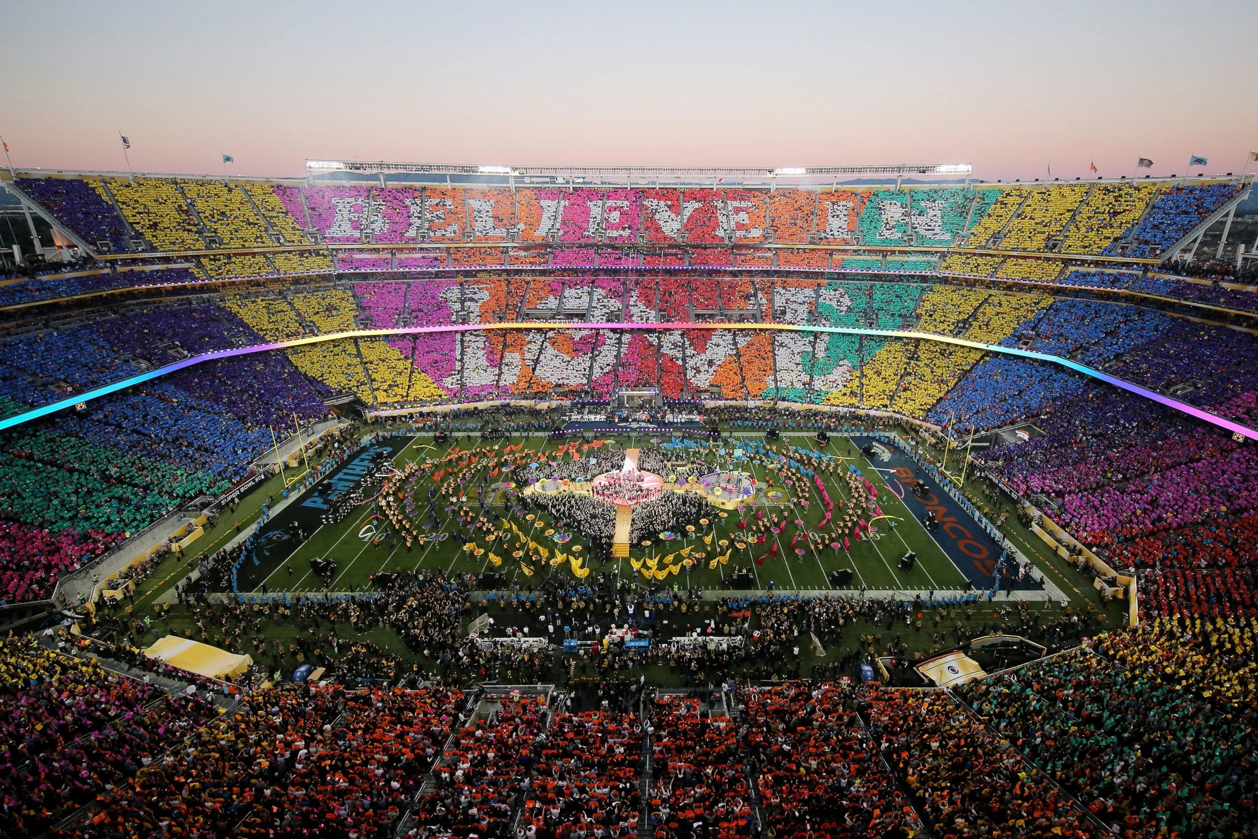 Superbowl 50 Halftime Show starring Coldplay
