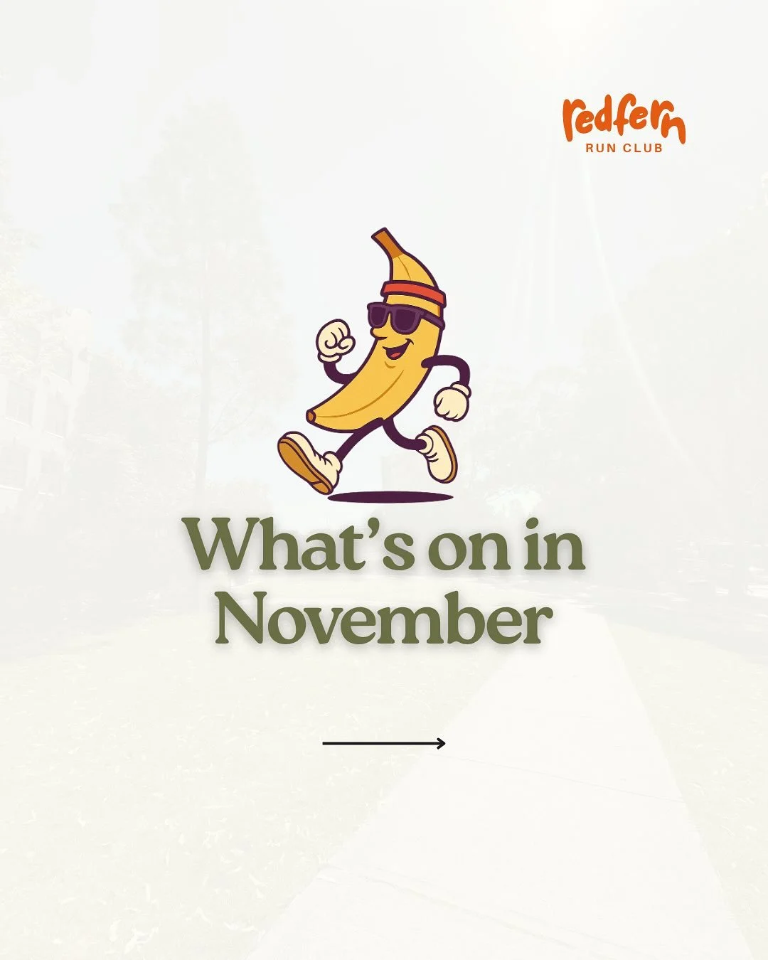 November&rsquo;s looking good 👟☀️💜
More runs, more coffee, more good chats.
Come join the crew! everyone&rsquo;s welcome at @redfern.runclub