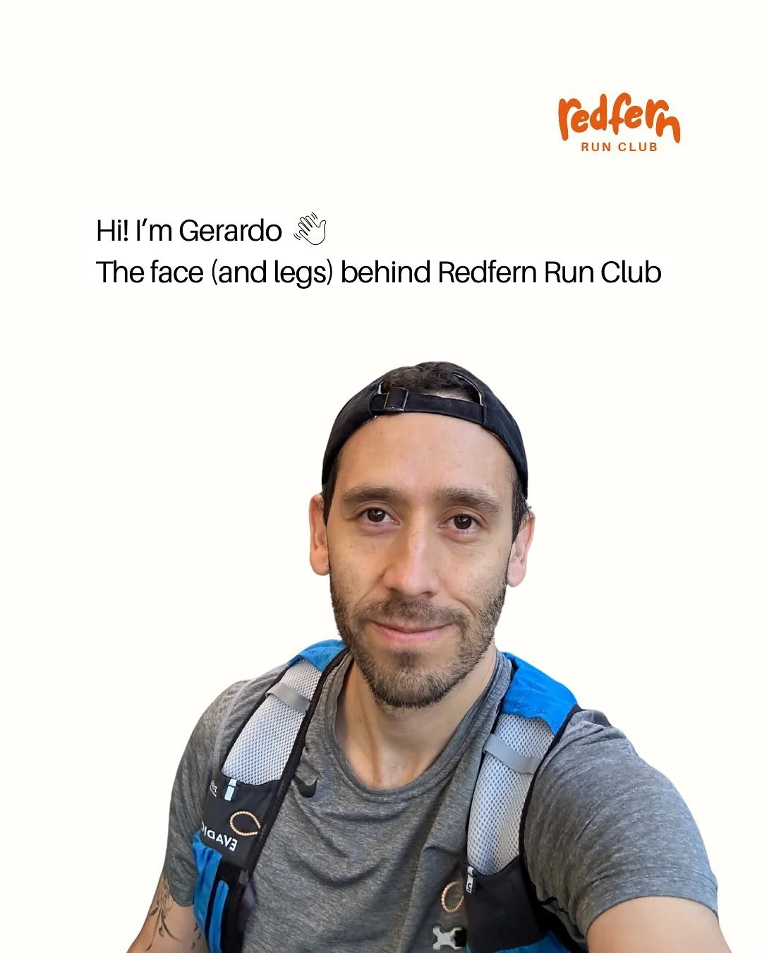 Hey, I&rsquo;m Gerardo. the face behind Redfern Run Club. 

I started this little crew because I love running&hellip; but even more, I love the community that comes with it. My goal? To make running feel fun, social, and totally pressure-free.

We&rs