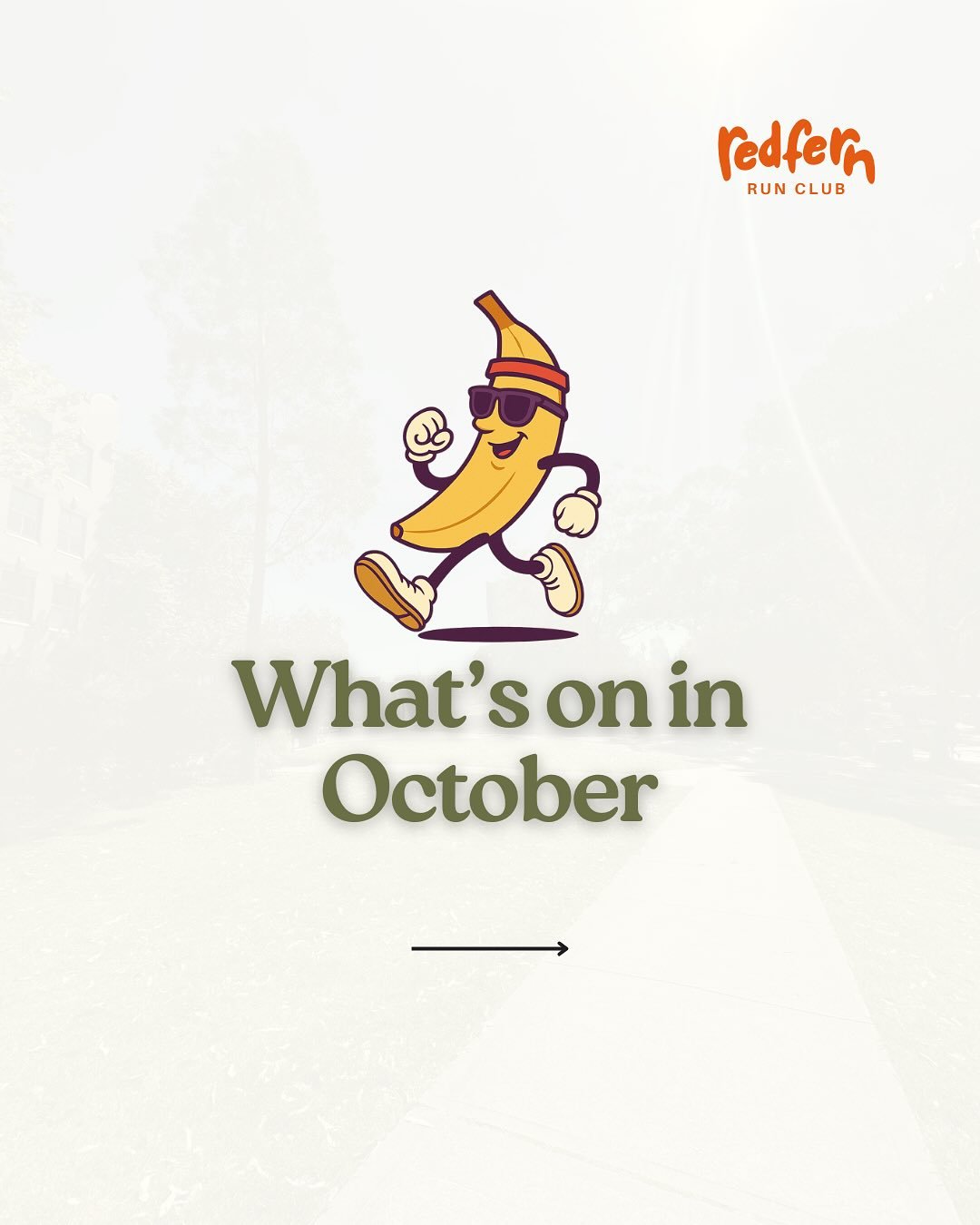 How good is this weather? Let&rsquo;s go out and run! 
October is stacked at Redfern Run Club! 👟🎃

#redfernrunclub