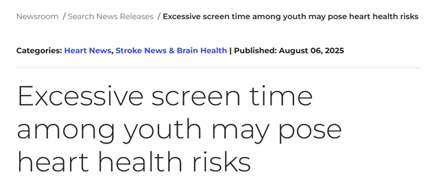 A webinar, “Healthy hearts, screens, and limiting social media for teens”