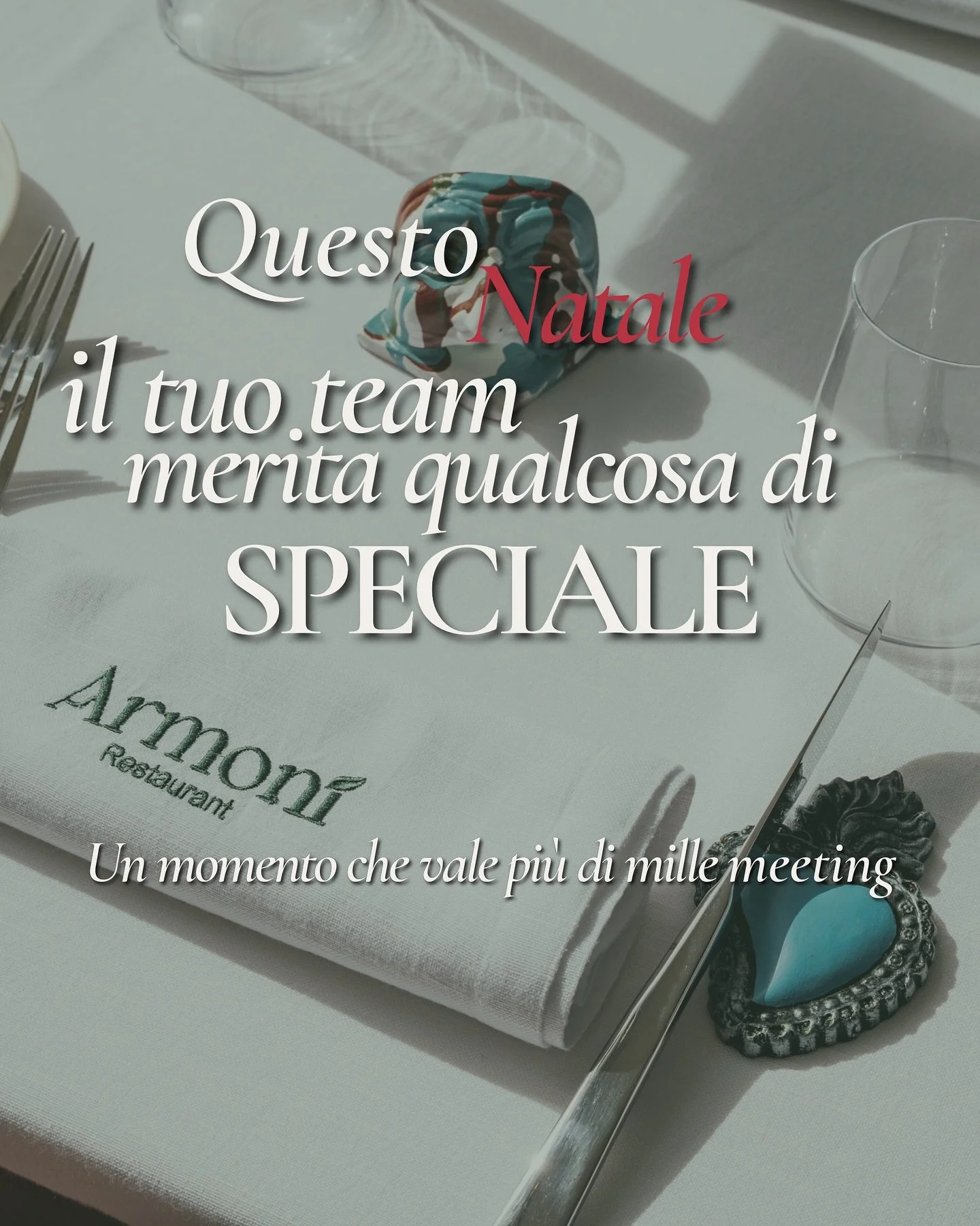 𝐐𝐮𝐞𝐬𝐭𝐨 𝐍𝐚𝐭𝐚𝐥𝐞&hellip; il tuo team merita qualcosa di speciale. ✨

Un momento che vale pi&ugrave; di mille meeting, tra piatti della tradizione napoletana, calore autentico e un&rsquo;esperienza che unisce davvero.

Da Armon&igrave; Restau