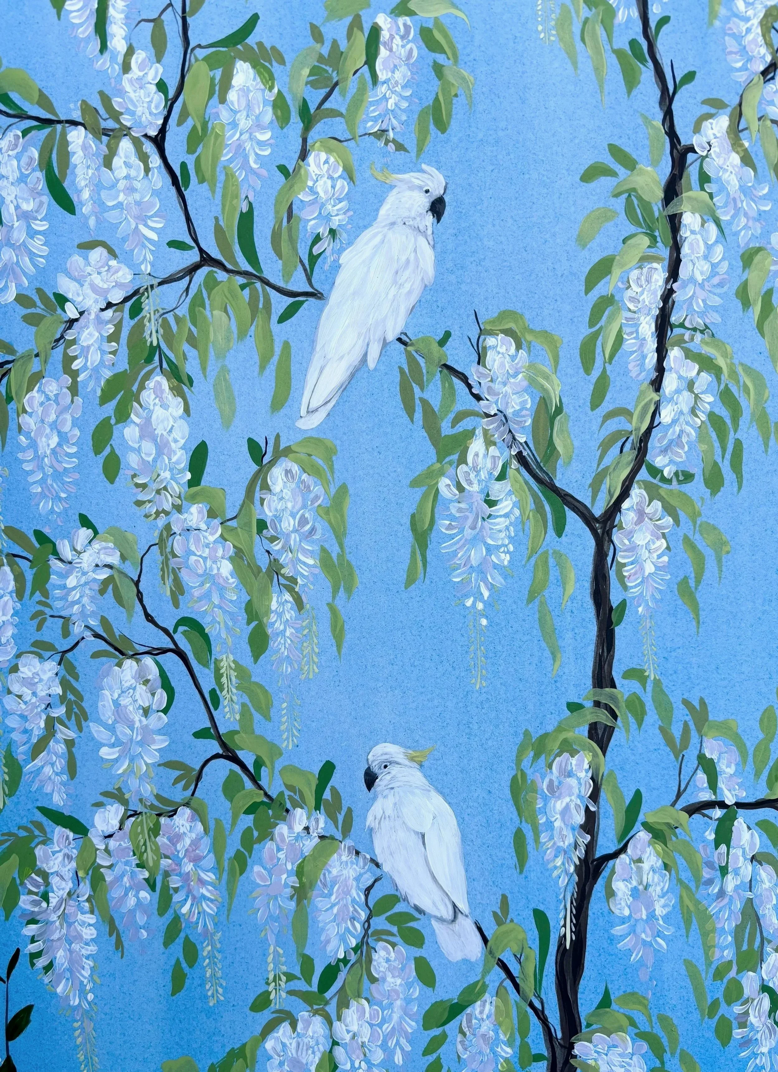 Roses and Wisteria III