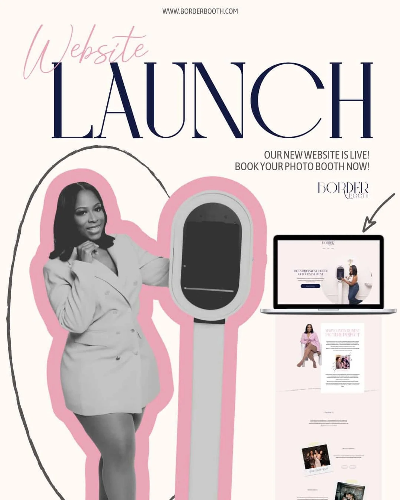 Our website is now Live!
Three Ways to book BorderBooth for your next event ⬇️:

1. Visit our website and fill out a booking form 💕

2. Click the link in our bio to schedule an approval call for 
expedite services 💕

3. Select &ldquo;Get quote&rdqu